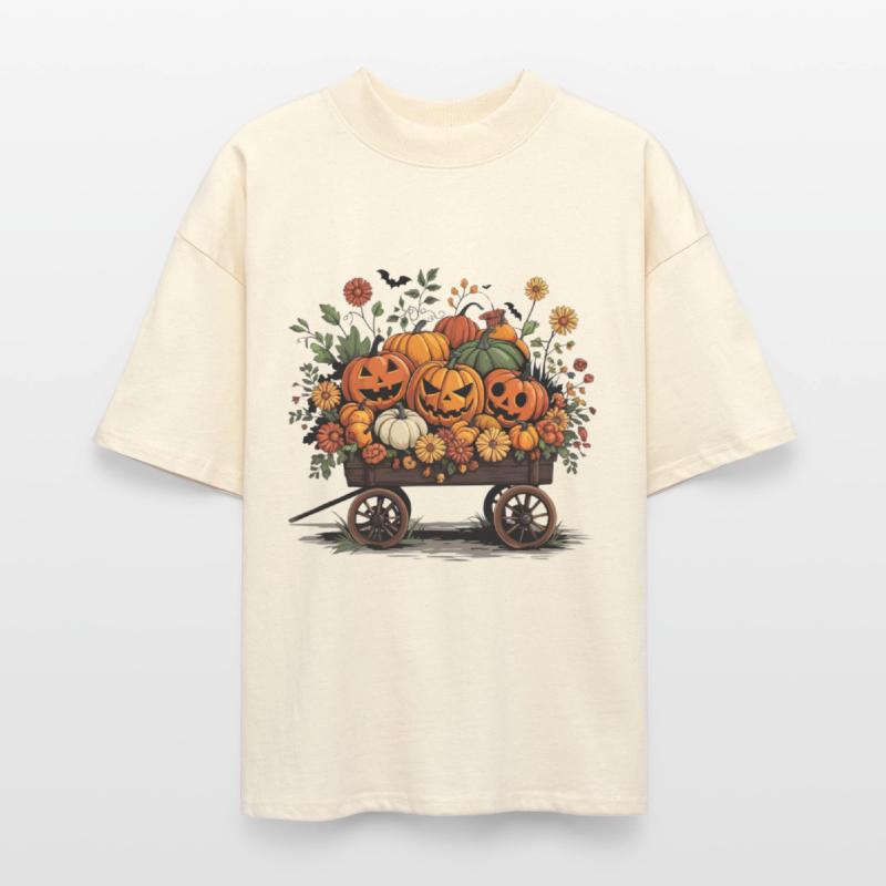 Autumn Pumpkin Carriage Halloween Decor