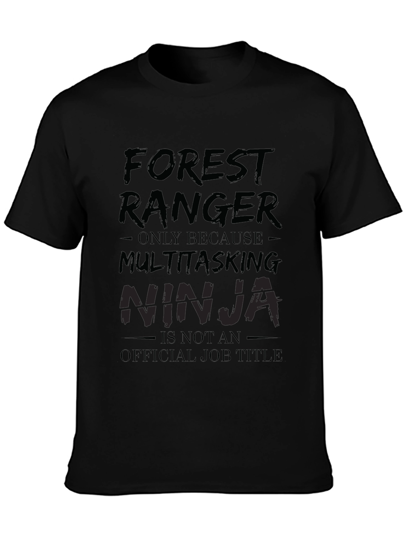 Forest Ranger Multitasking Ninja Graphic Tee