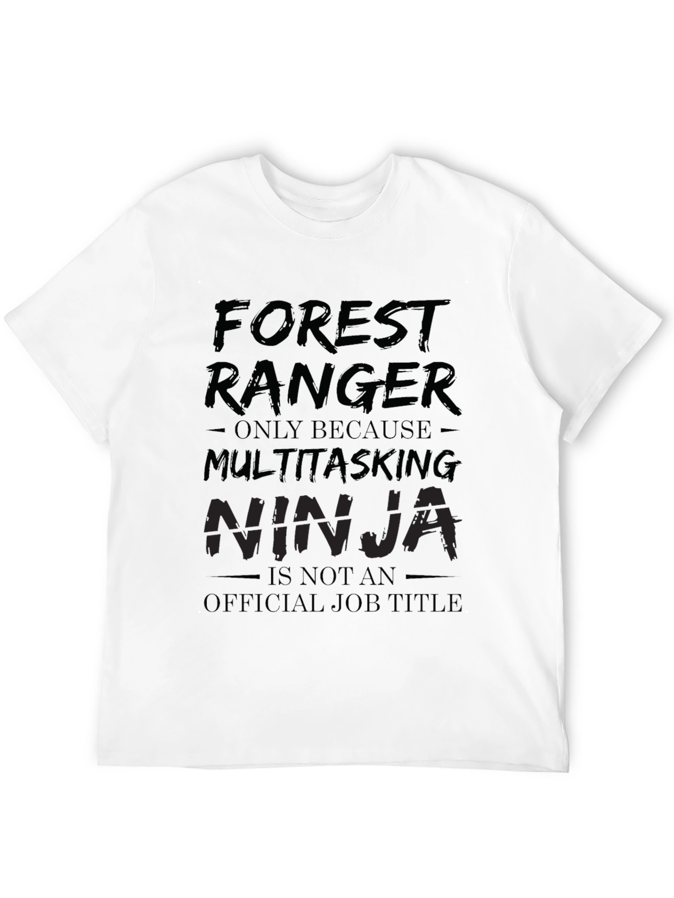 Forest Ranger Multitasking Ninja Graphic Tee