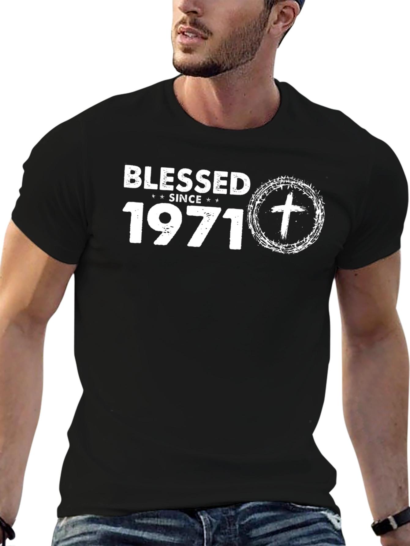 Blessed Since 1971 Graphic T-Shirt