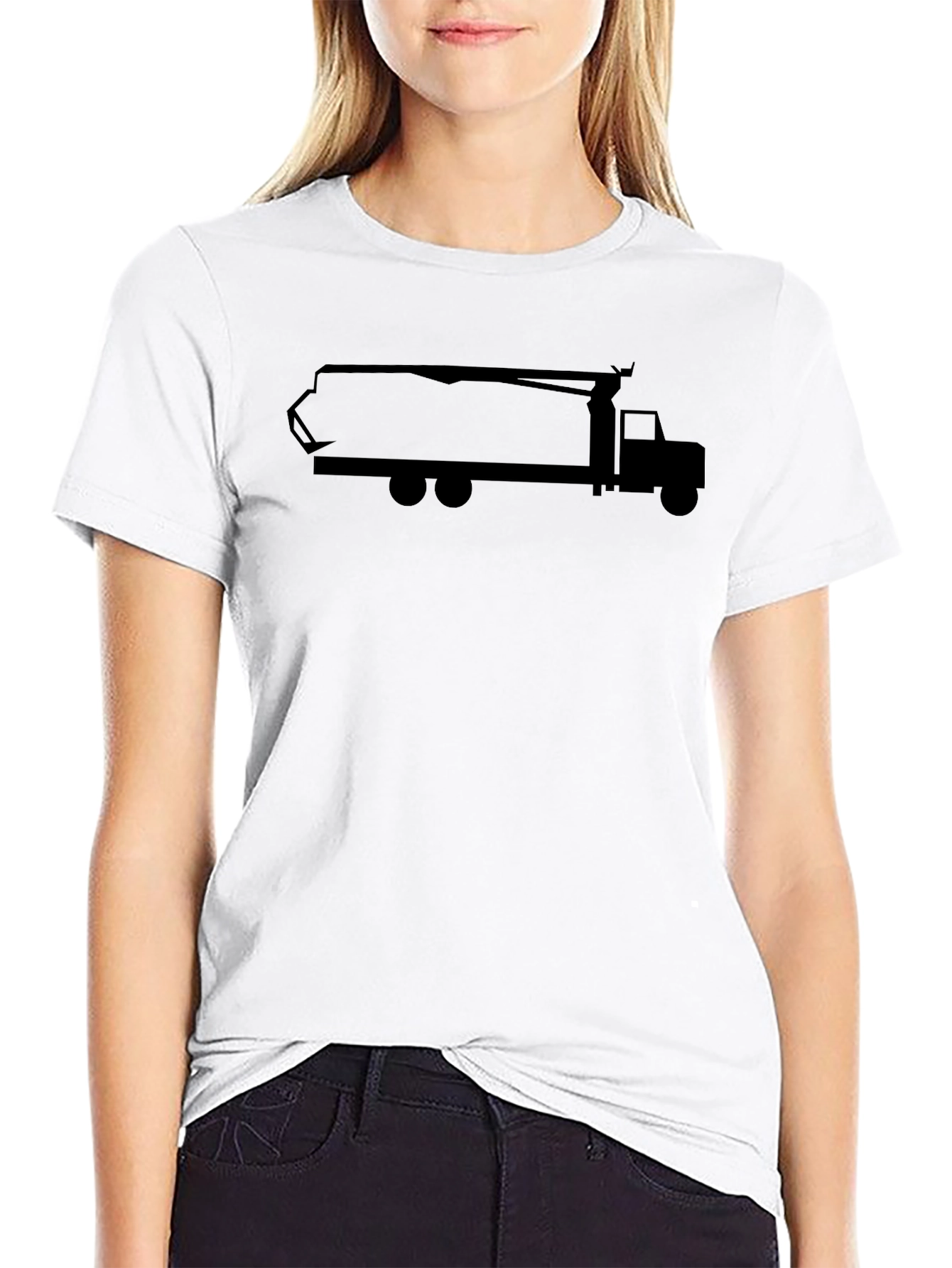 Concrete Truck Silhouette T-Shirt - Classic Black Tee