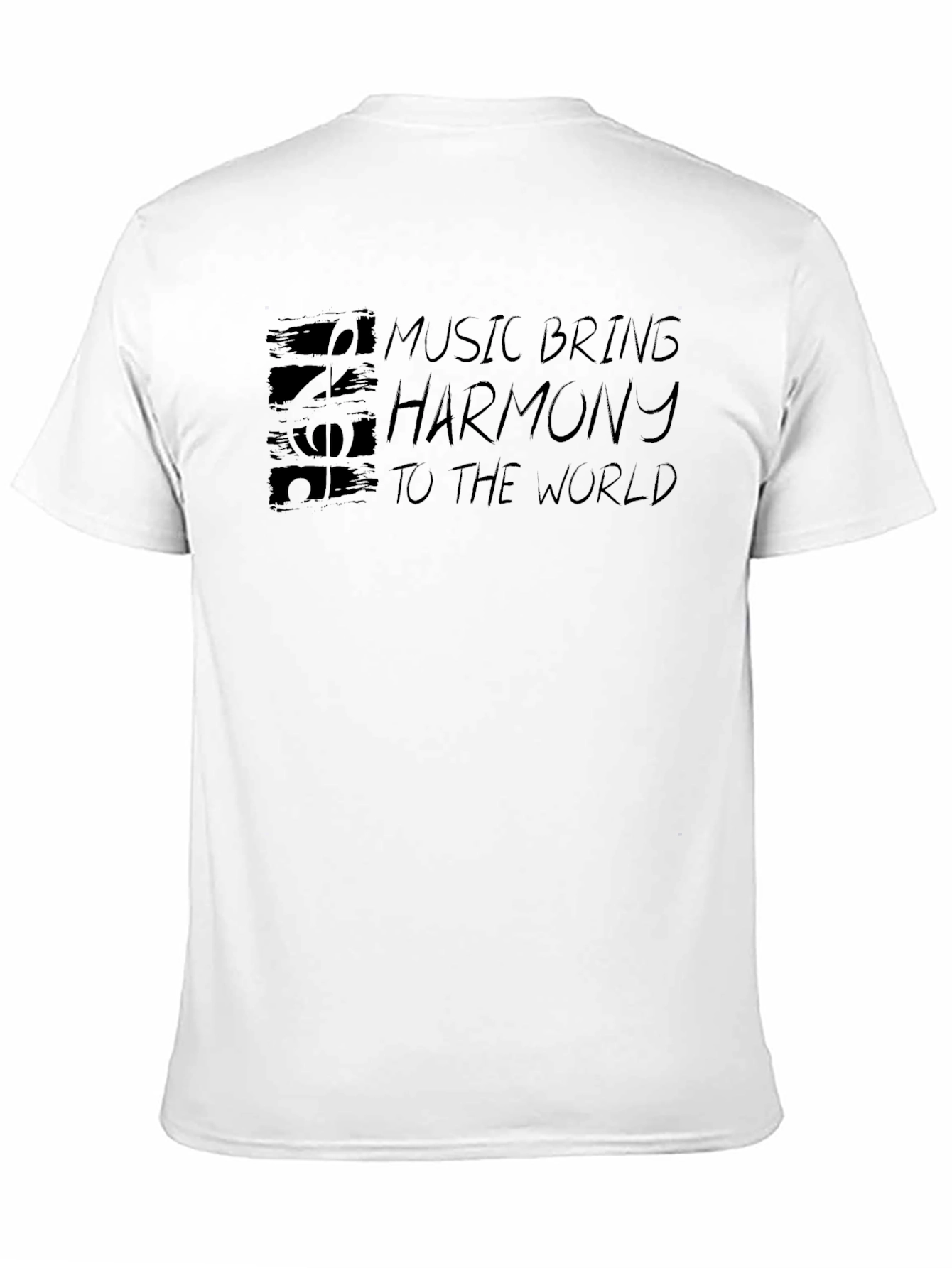 Music Brings Harmony Graphic T-Shirt - Soft Cotton Blend