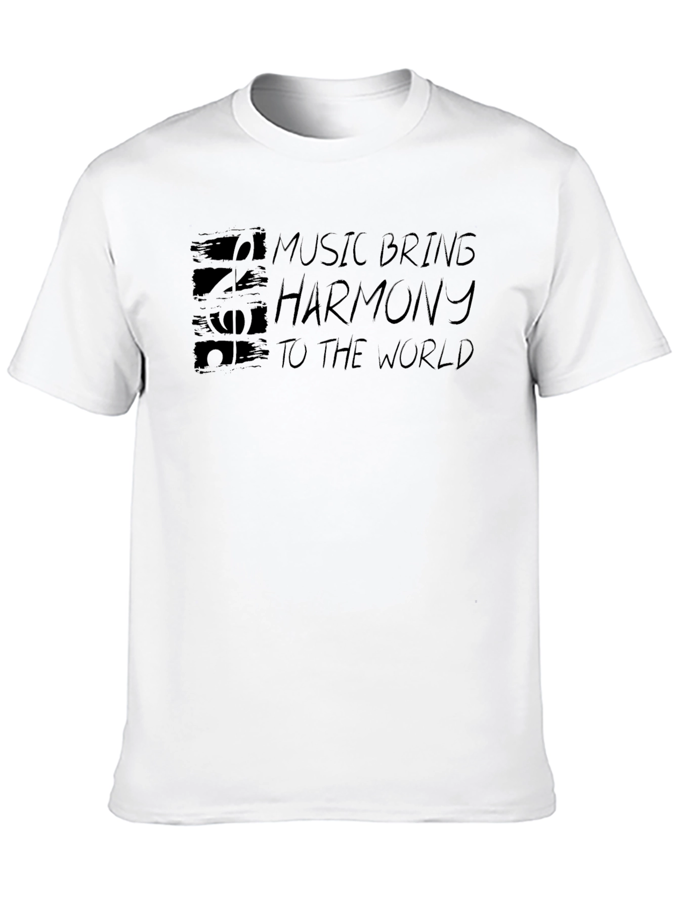 Music Brings Harmony Graphic T-Shirt - Soft Cotton Blend