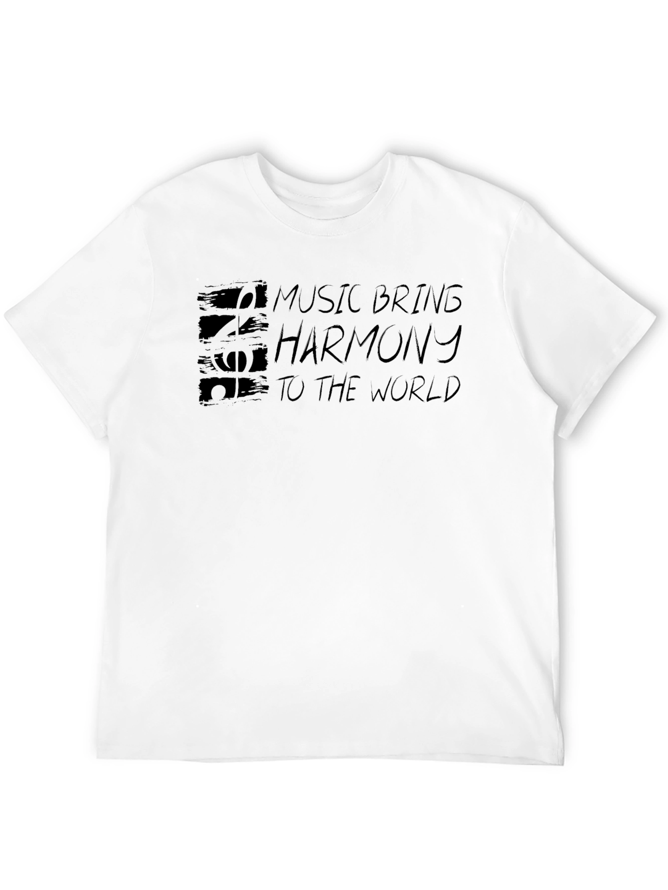 Music Brings Harmony Graphic T-Shirt - Soft Cotton Blend