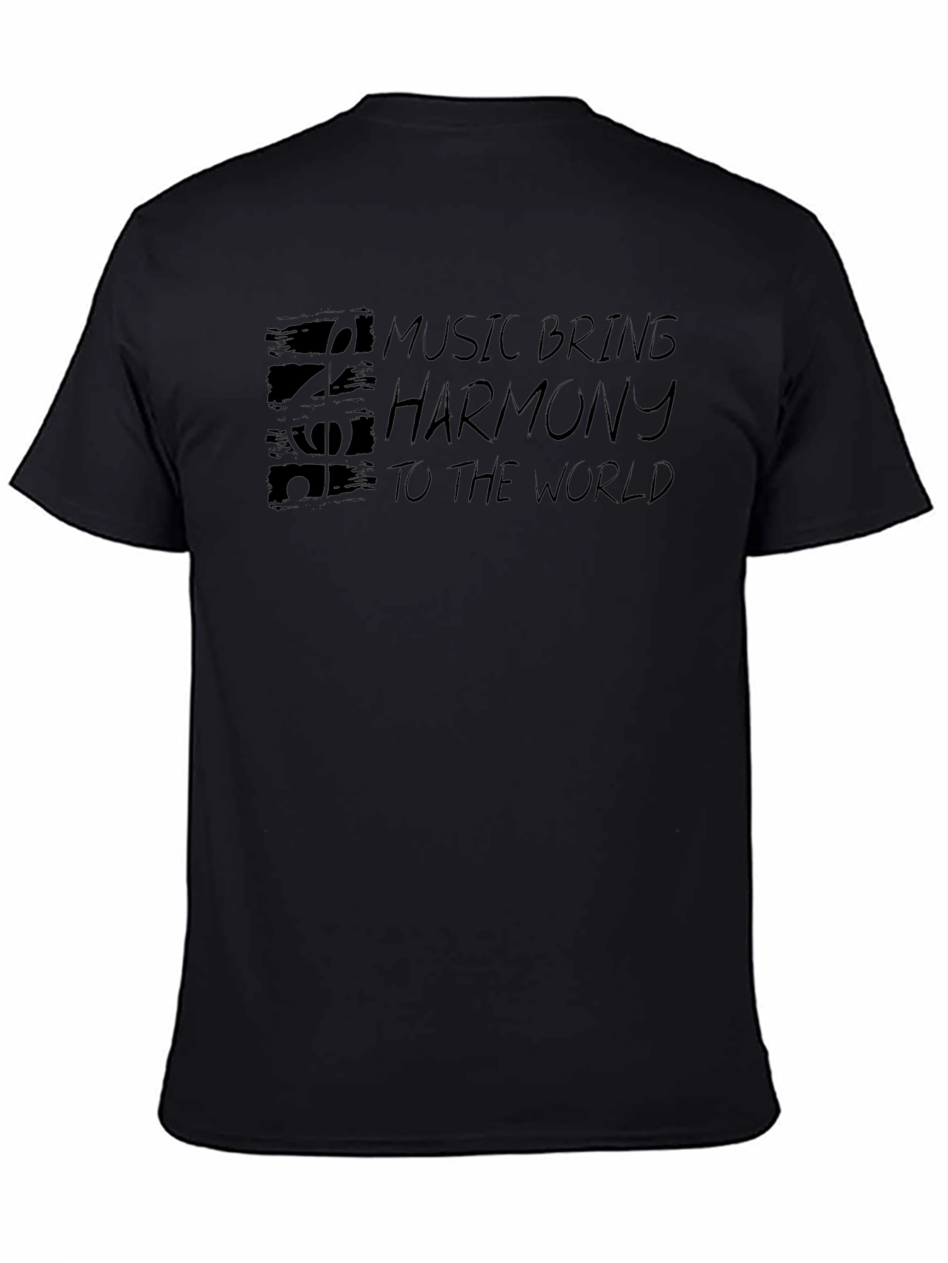 Music Brings Harmony Graphic T-Shirt - Soft Cotton Blend