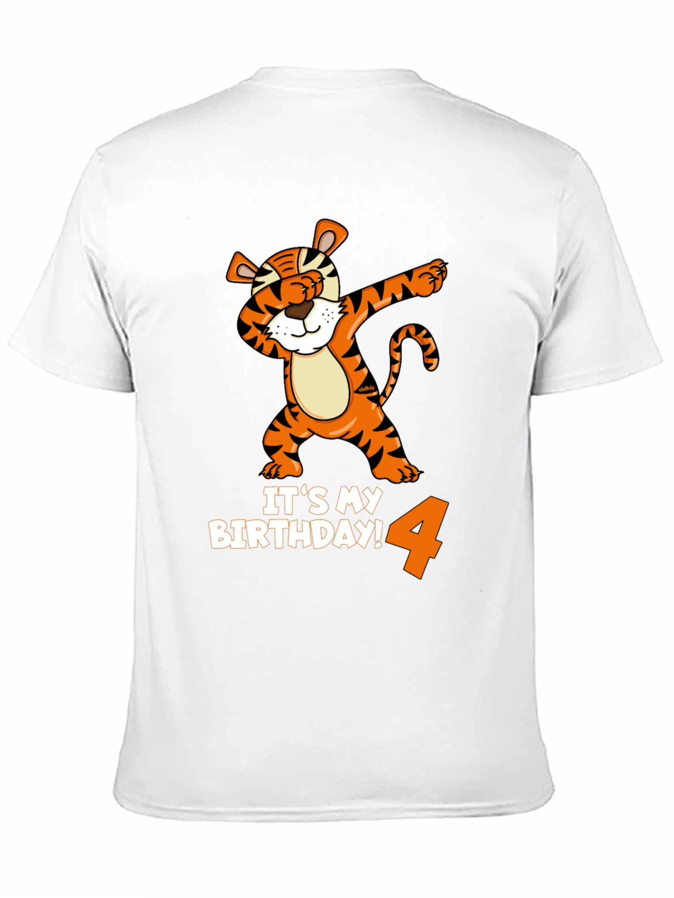 Dabbing Tiger 4th Birthday T-Shirt