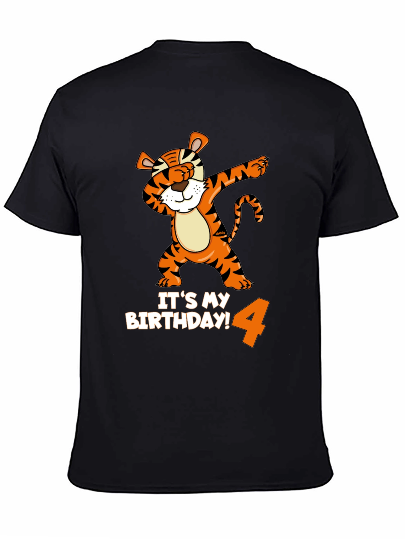Dabbing Tiger 4th Birthday T-Shirt