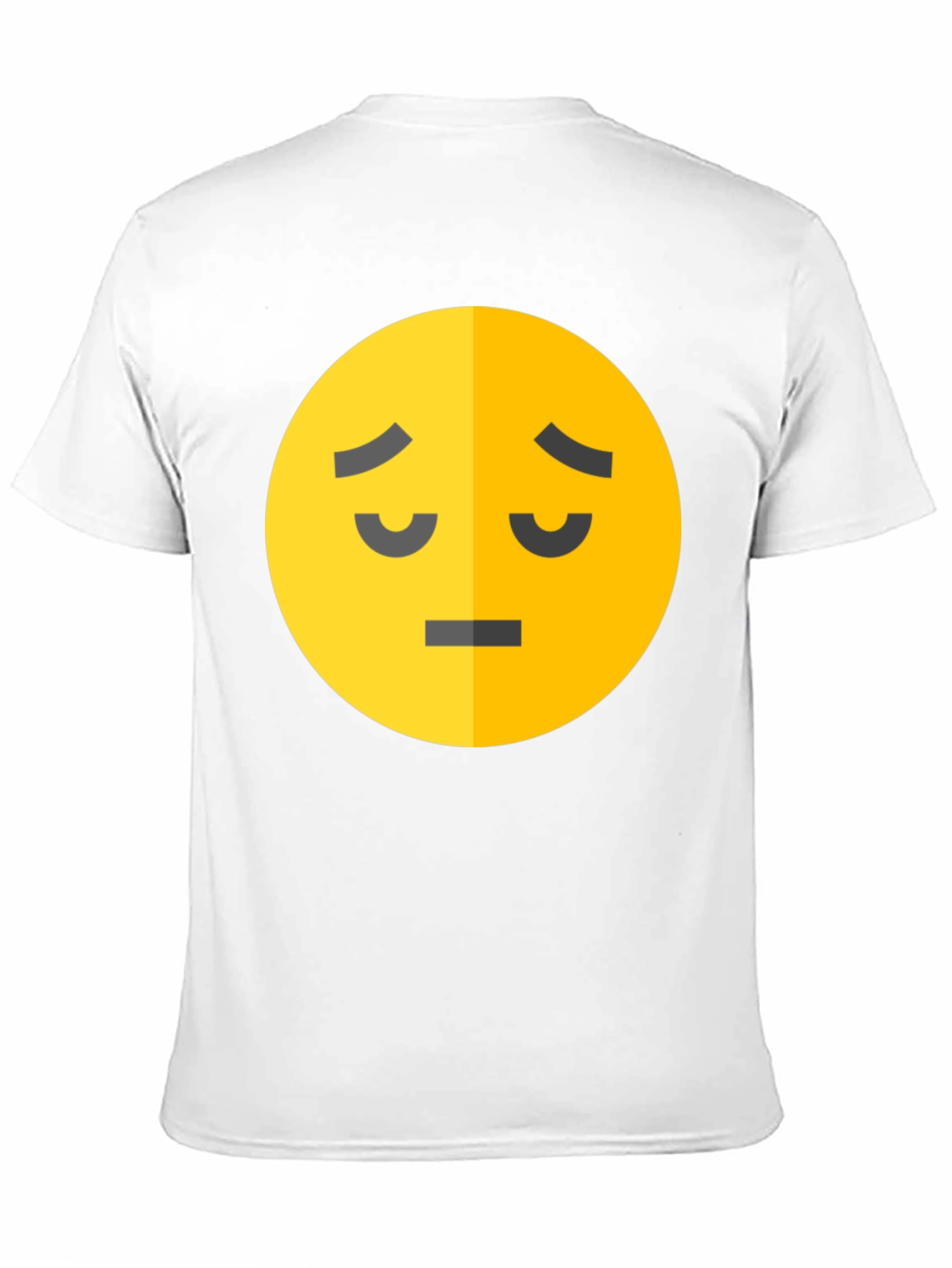 Sad Emoji Graphic T-Shirt - Black