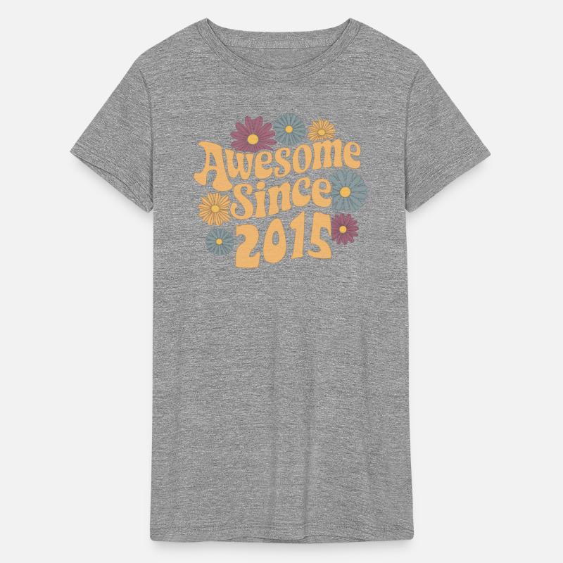 Awesome Since 2015 Retro Floral Birthday