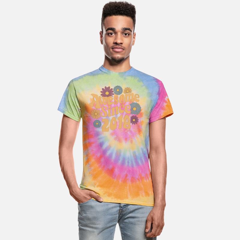 Awesome Since 2018 Retro Floral Birthday