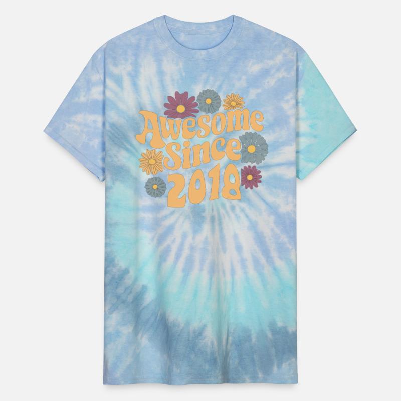 Awesome Since 2018 Retro Floral Birthday