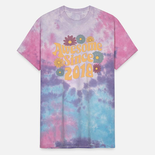 Awesome Since 2018 Retro Floral Birthday