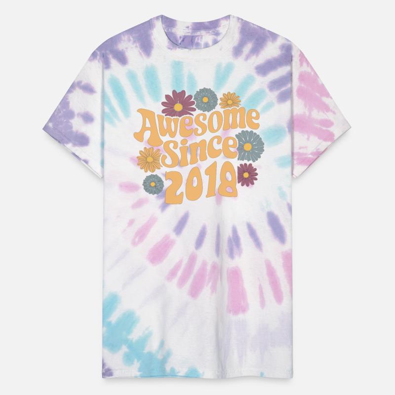 Awesome Since 2018 Retro Floral Birthday