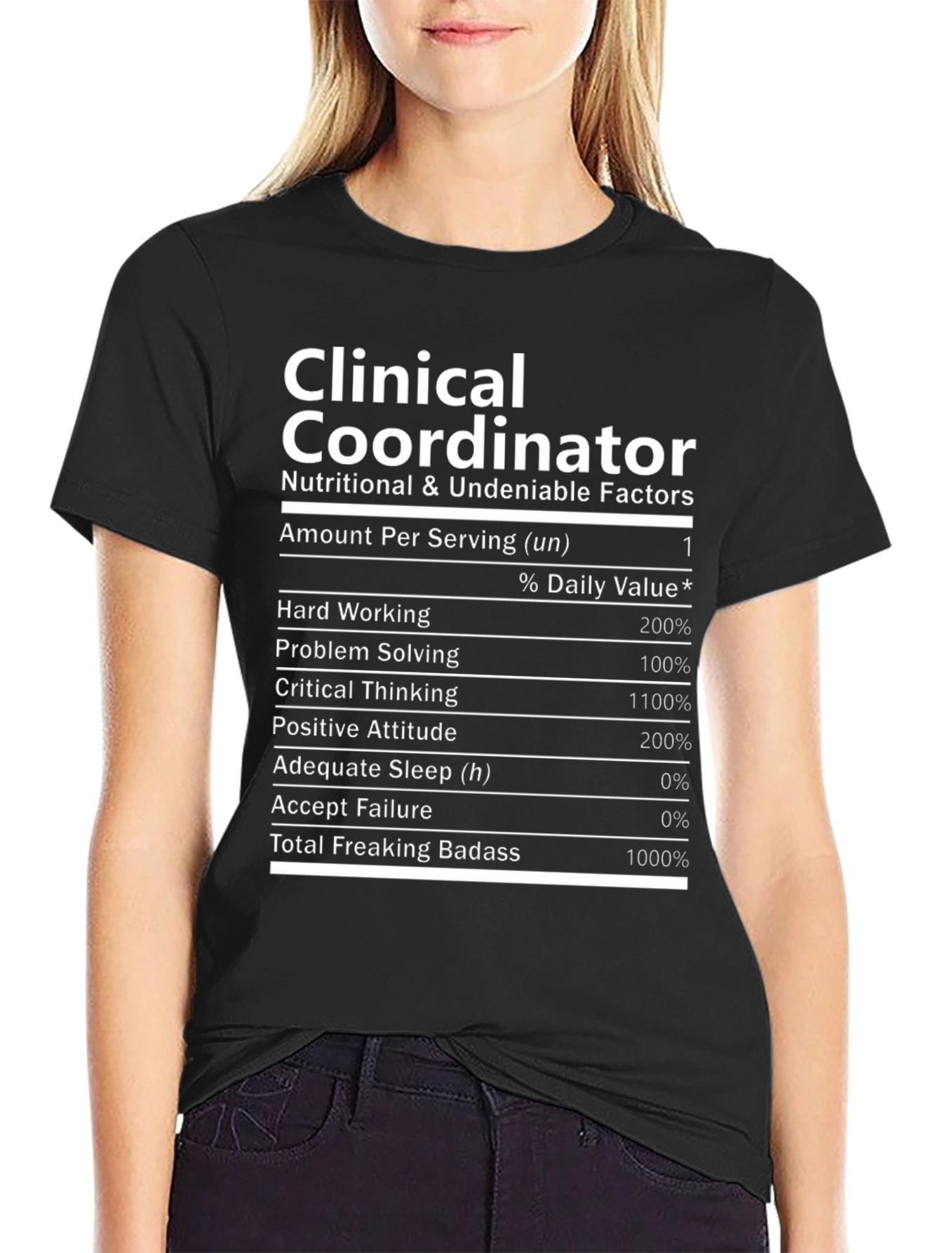 Clinical Coordinator Nutritional Facts T-Shirt
