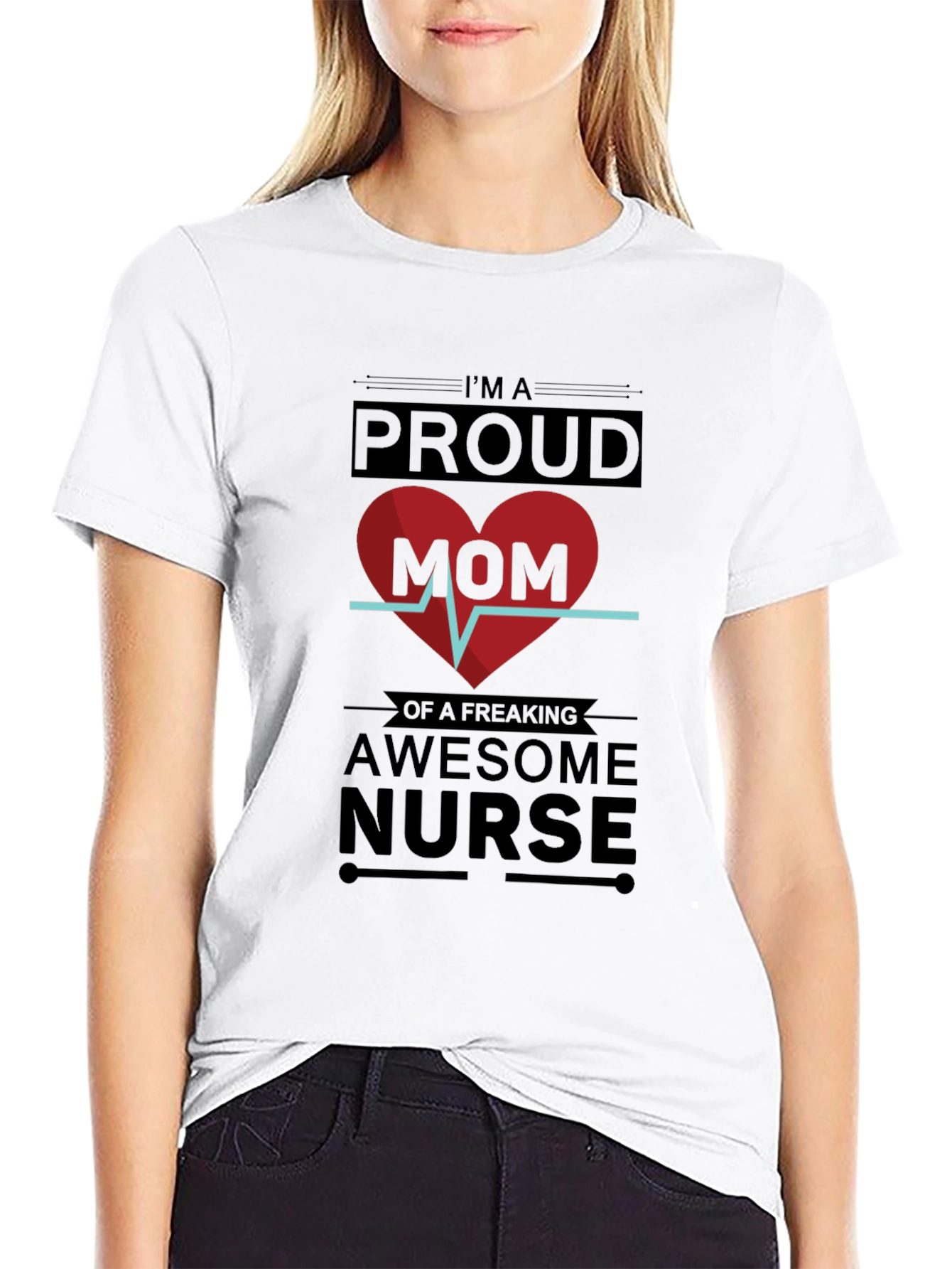 Proud Mom Awesome Nurse T-Shirt