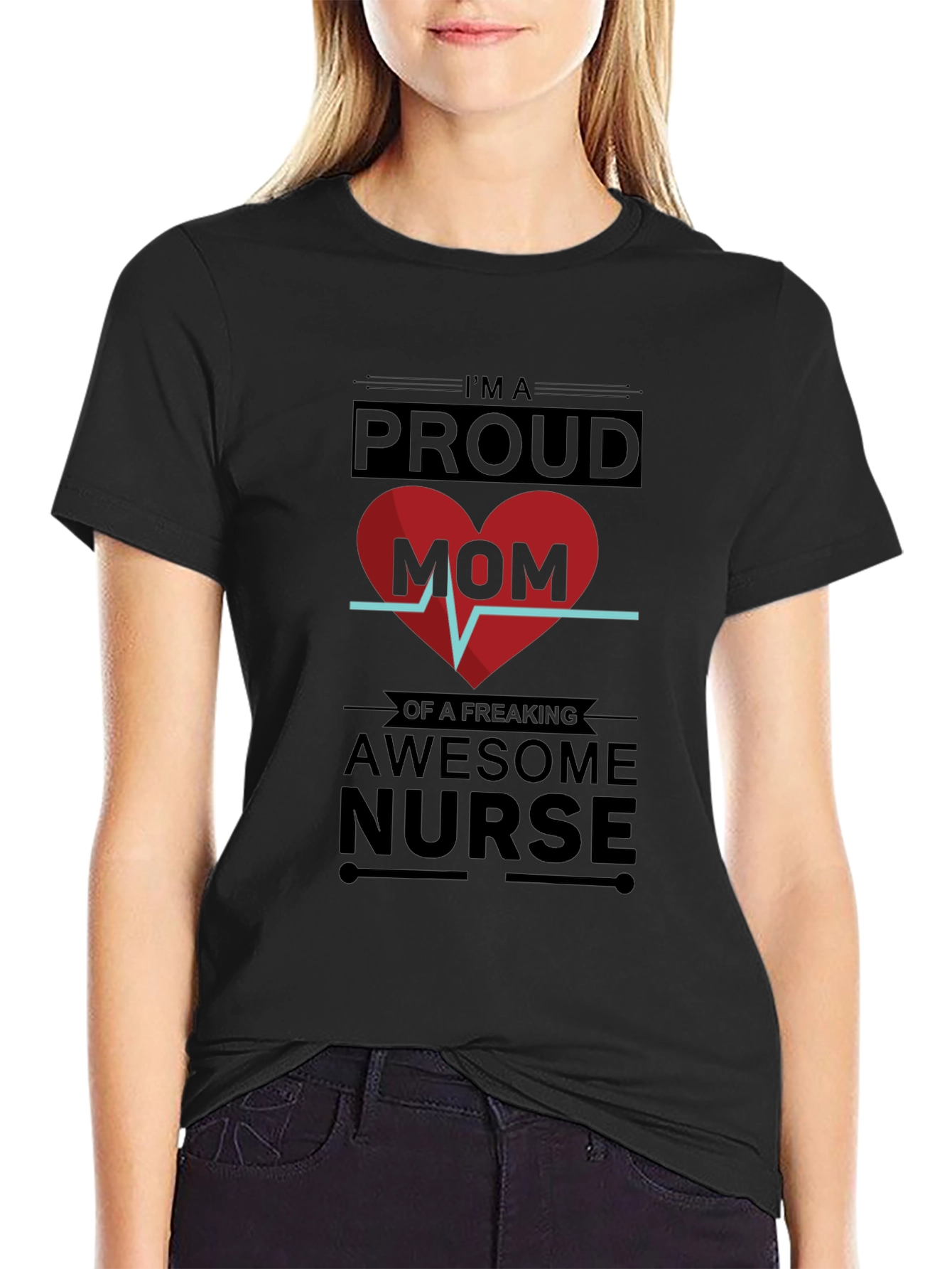 Proud Mom Awesome Nurse T-Shirt