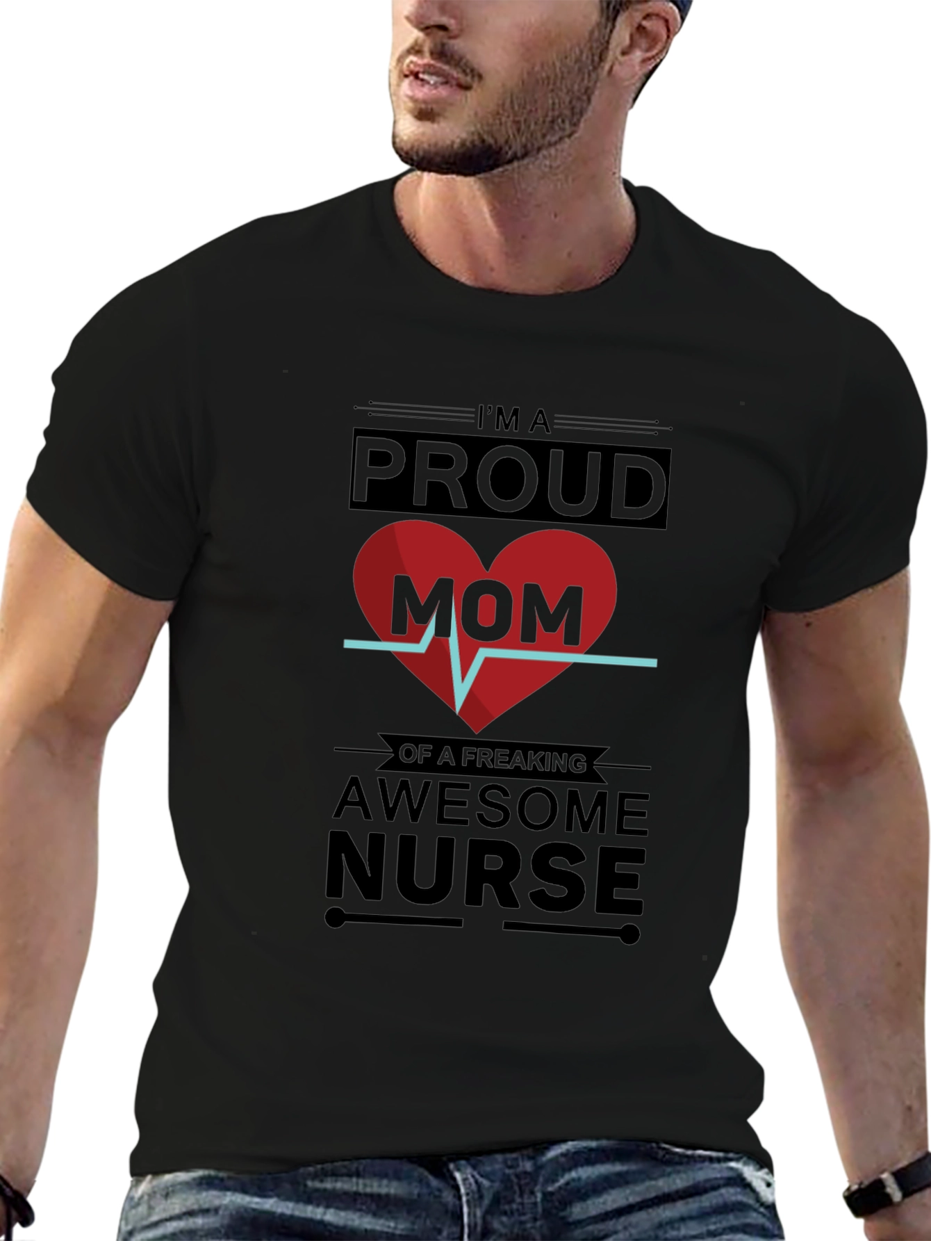 Proud Mom Awesome Nurse T-Shirt