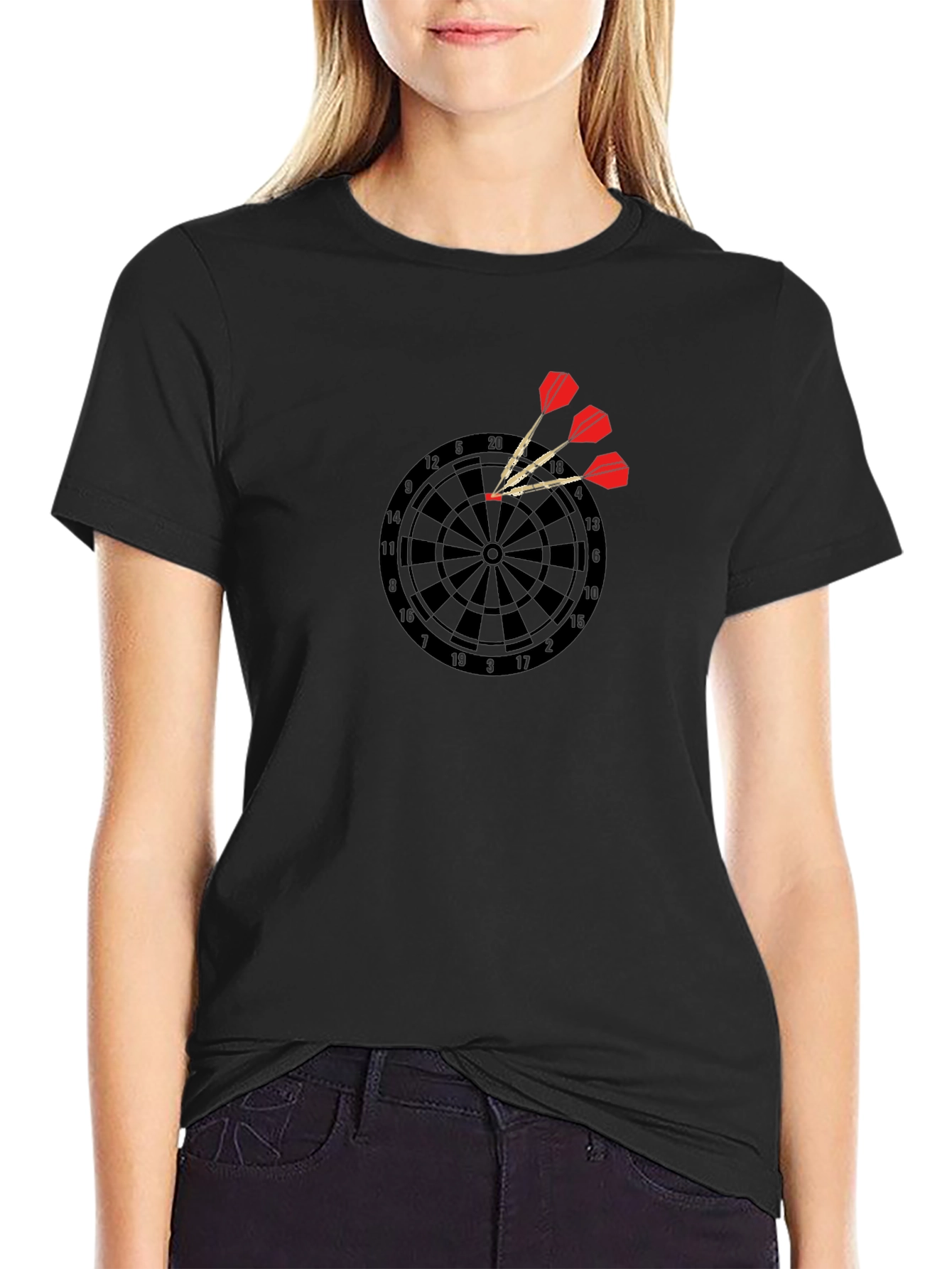 Dartboard Graphic Tee - Bullseye Design