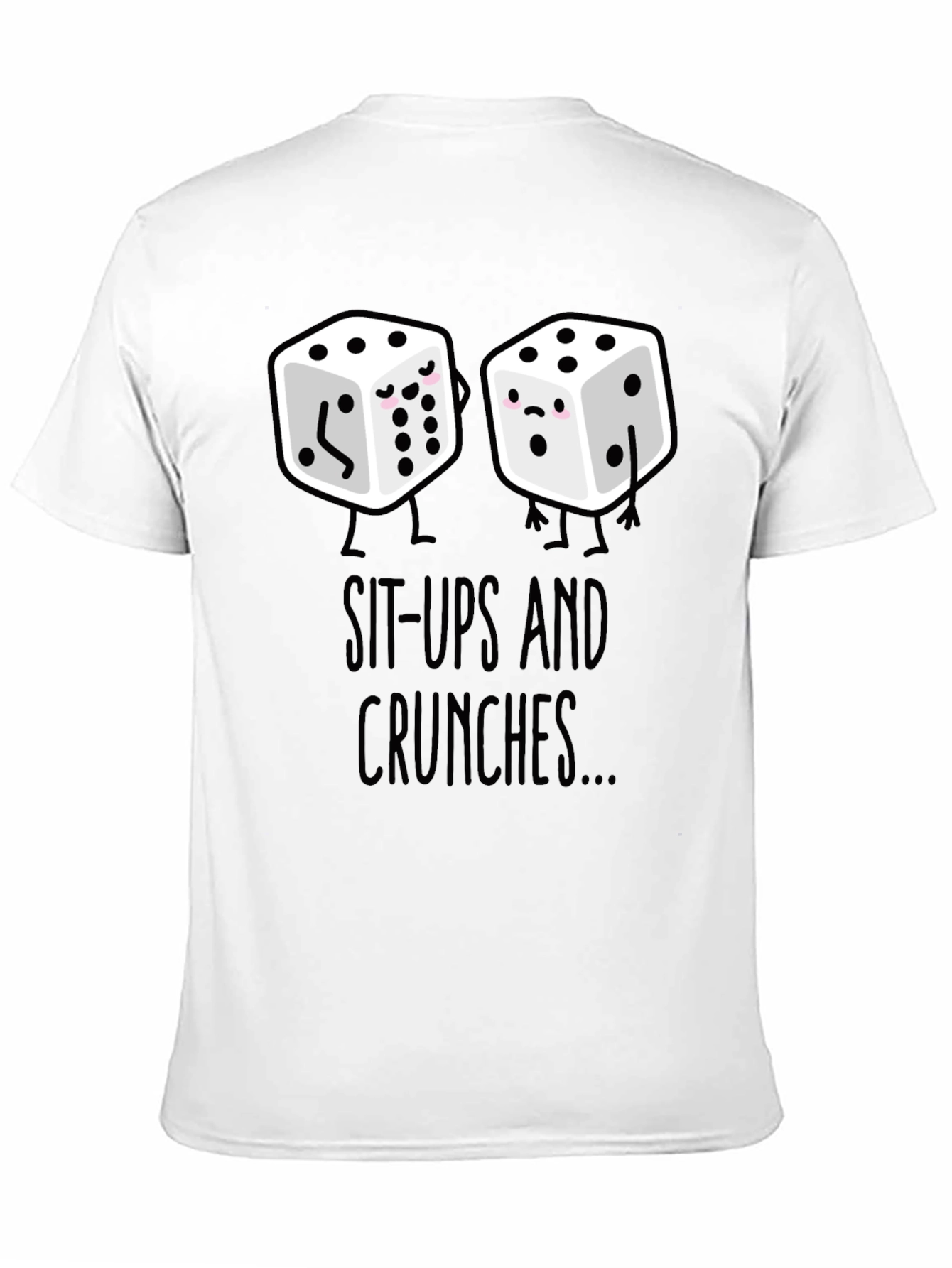 Sit-Ups & Crunches Dice Graphic Tee - Black
