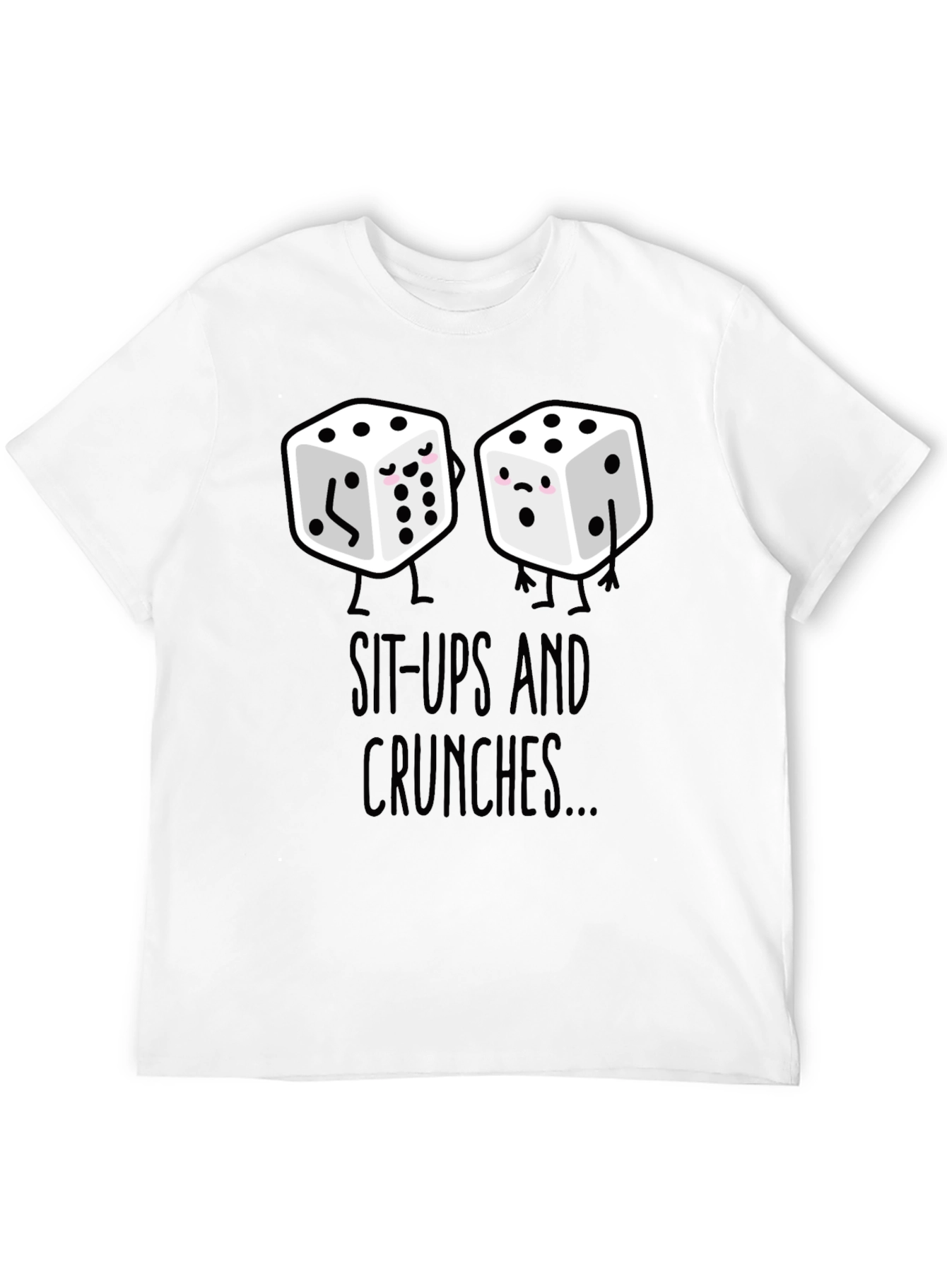 Sit-Ups & Crunches Dice Graphic Tee - Black