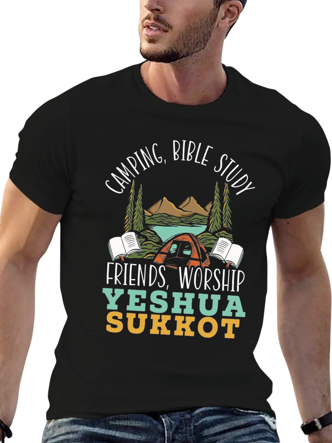 Camping Bible Study Yeshua Sukkot T-Shirt