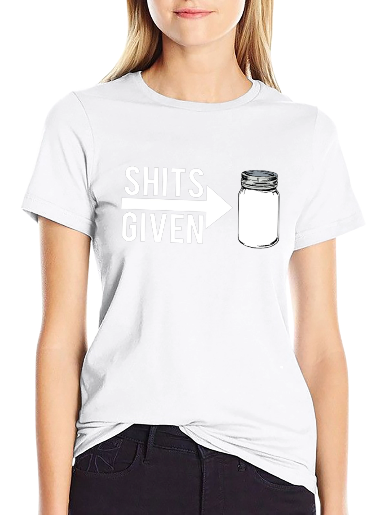 Shits Given Jar Graphic T-Shirt - Funny Sarcastic Tee