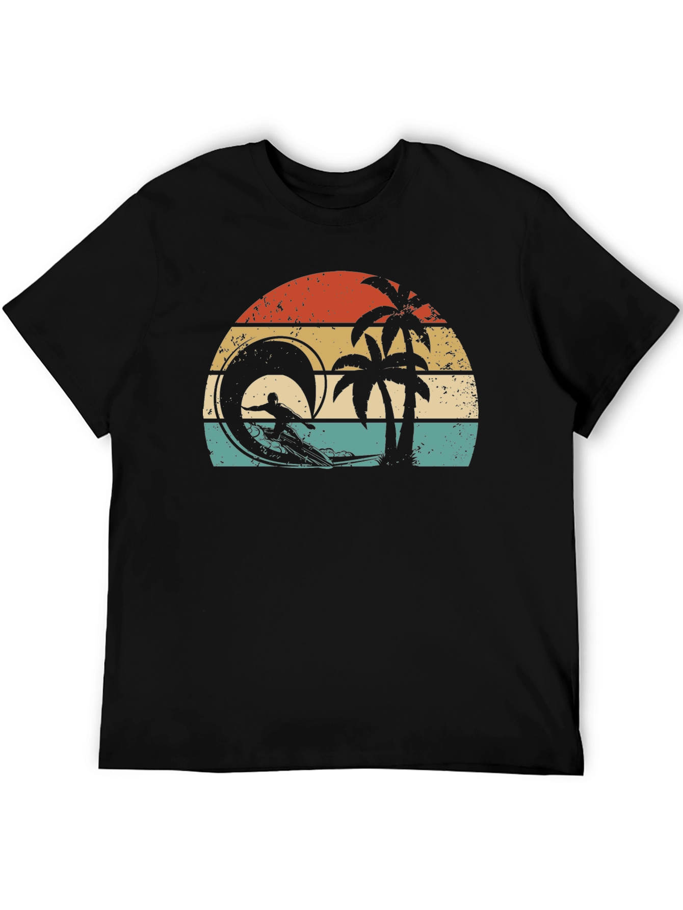 Retro Sunset Surfer T-Shirt