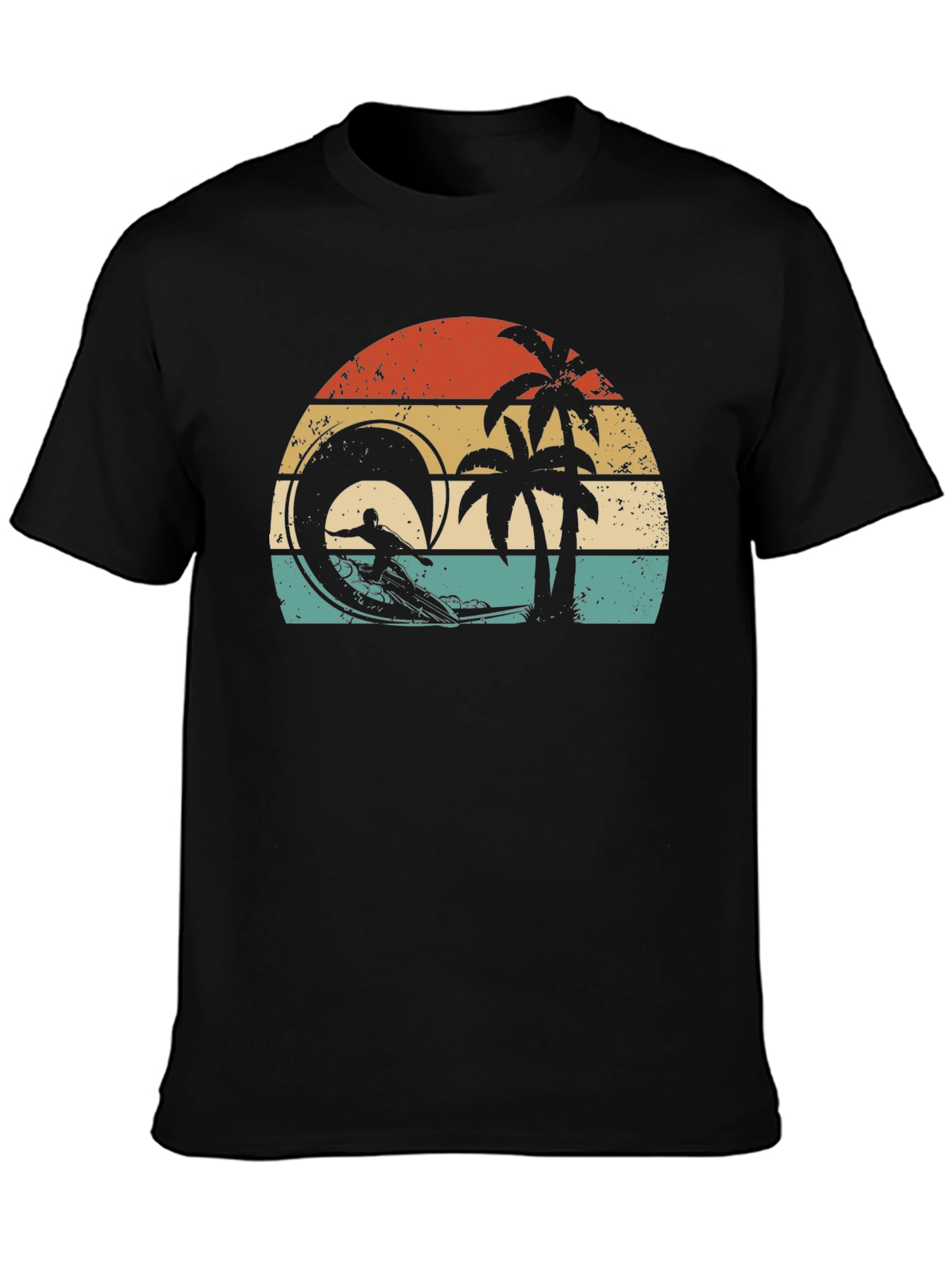 Retro Sunset Surfer T-Shirt