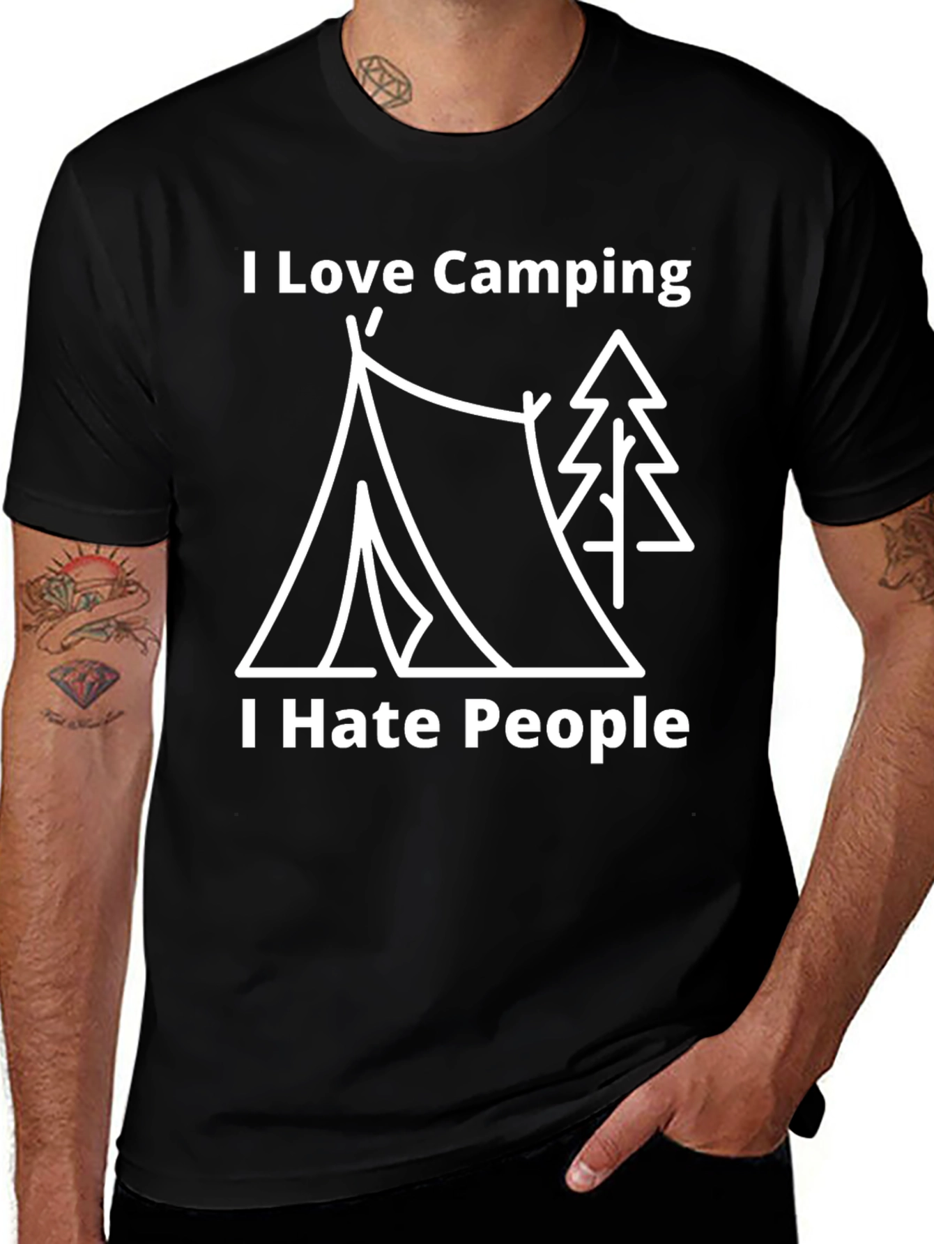 I Love Camping I Hate People T-Shirt