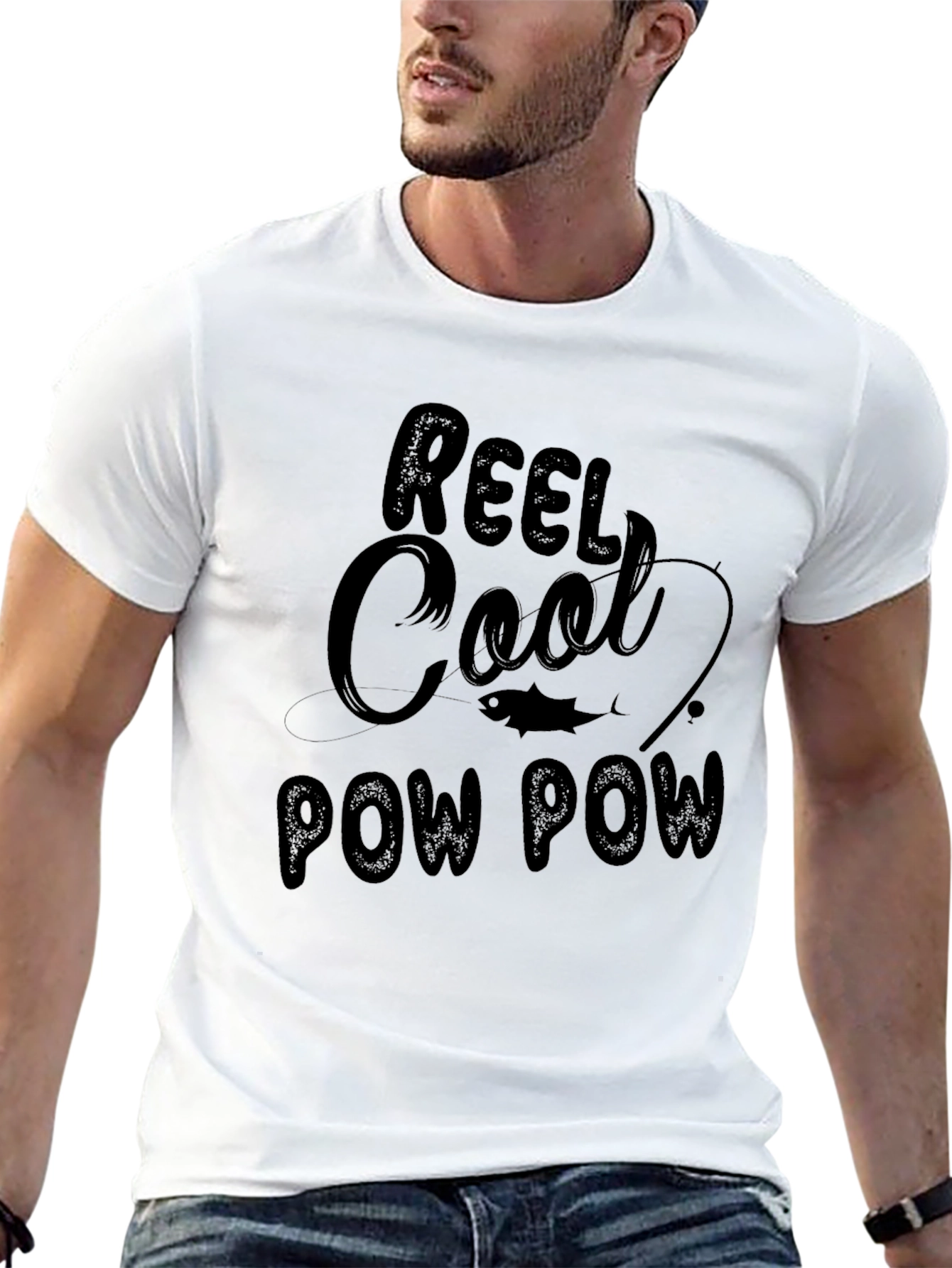 Reel Cool Pow Pow Graphic Tee