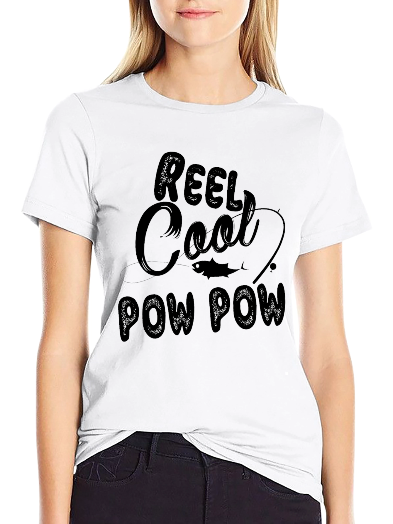 Reel Cool Pow Pow Graphic Tee