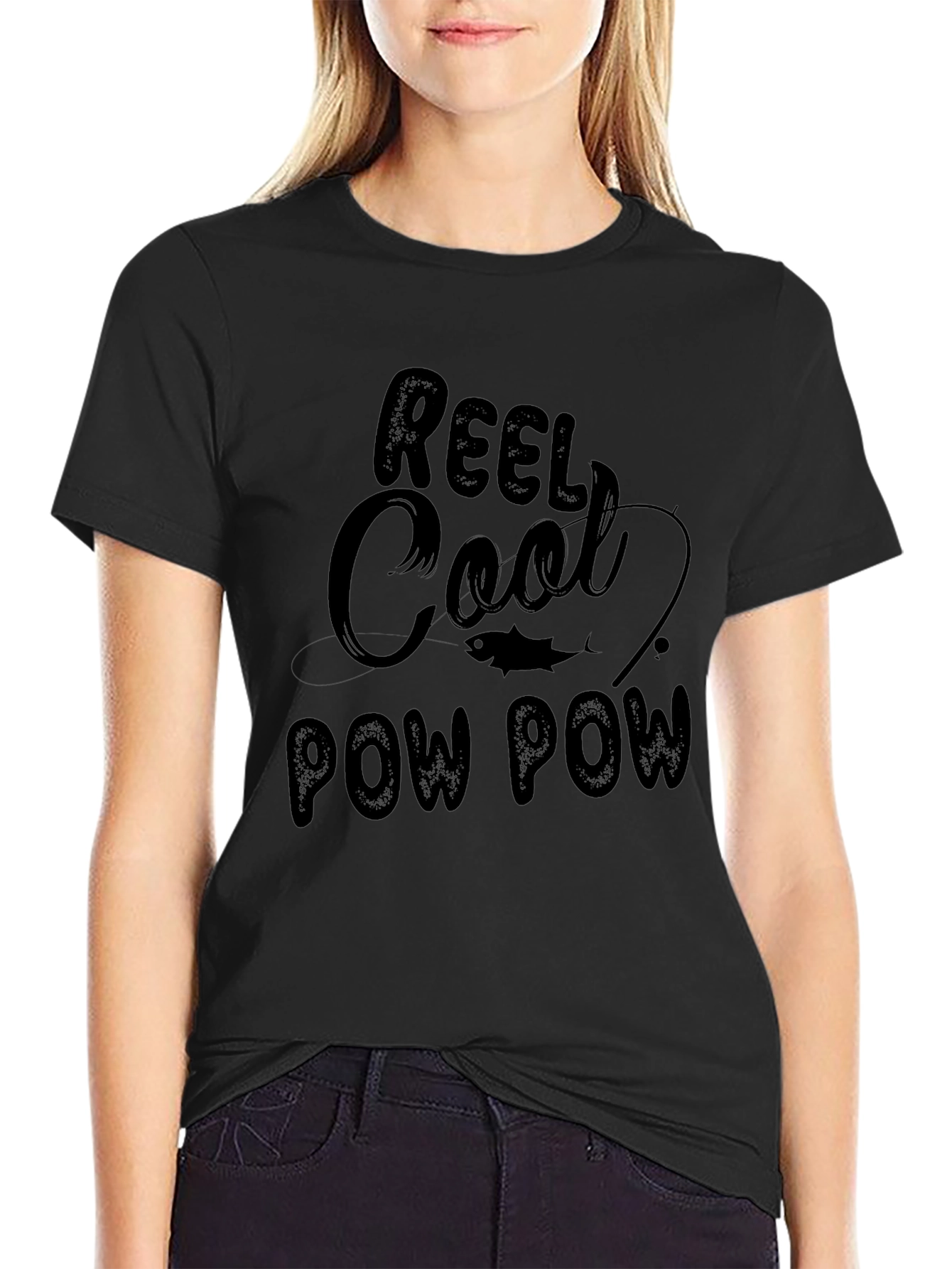Reel Cool Pow Pow Graphic Tee