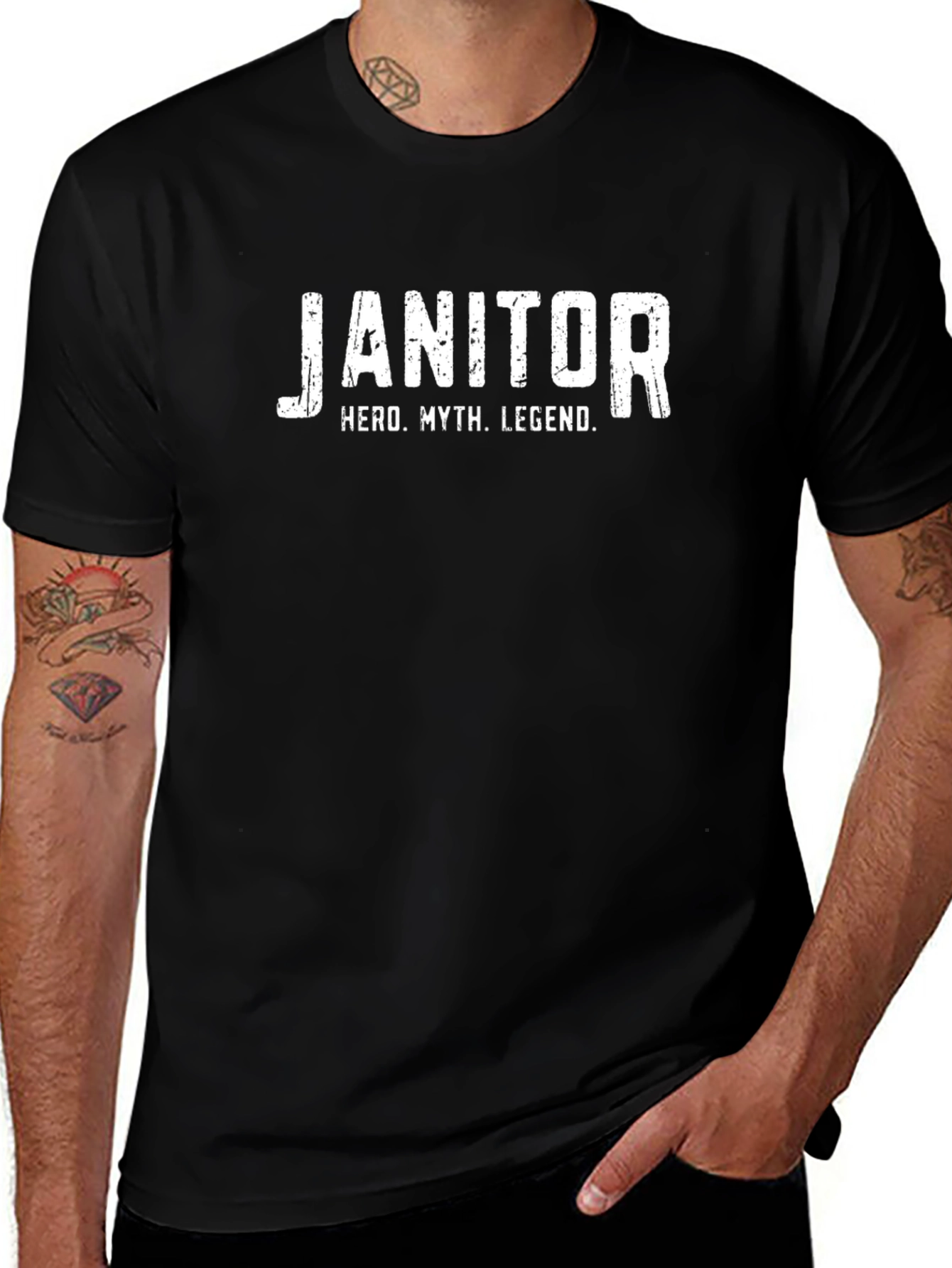 Janitor Hero Legend T-Shirt - Novelty Gift