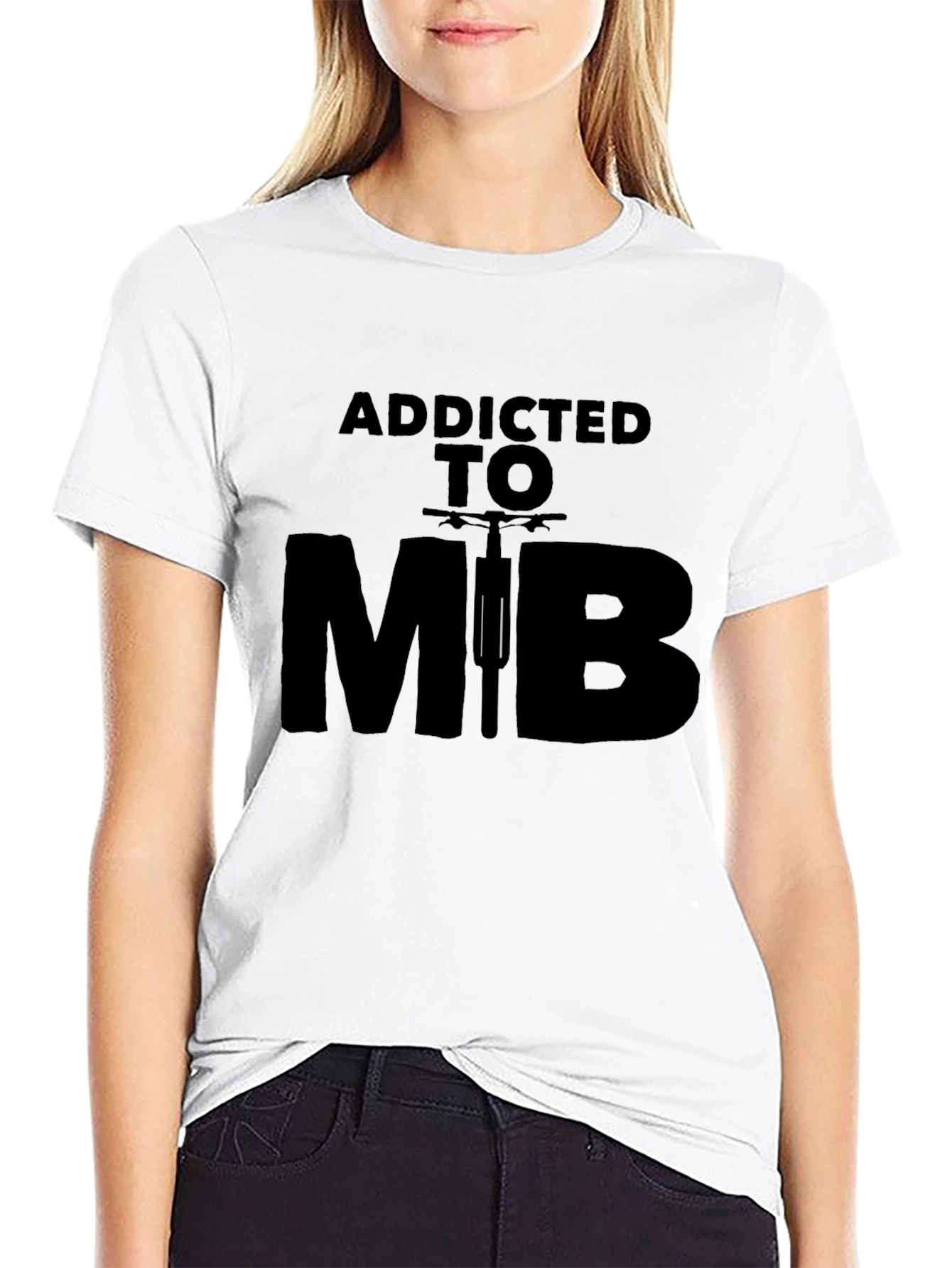Addicted to MTB Black Graphic Tee