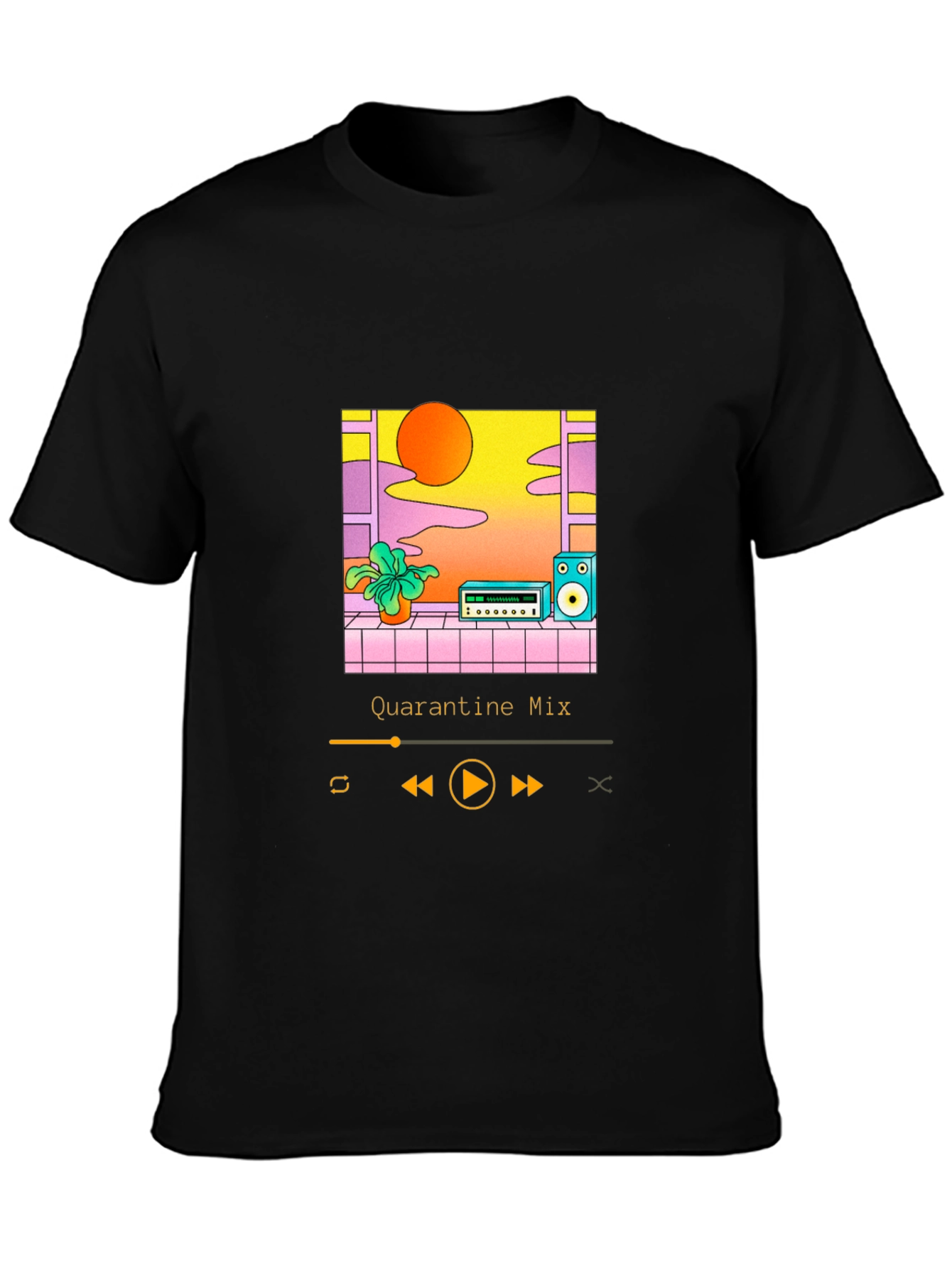 Quarantine Mix Black T-Shirt