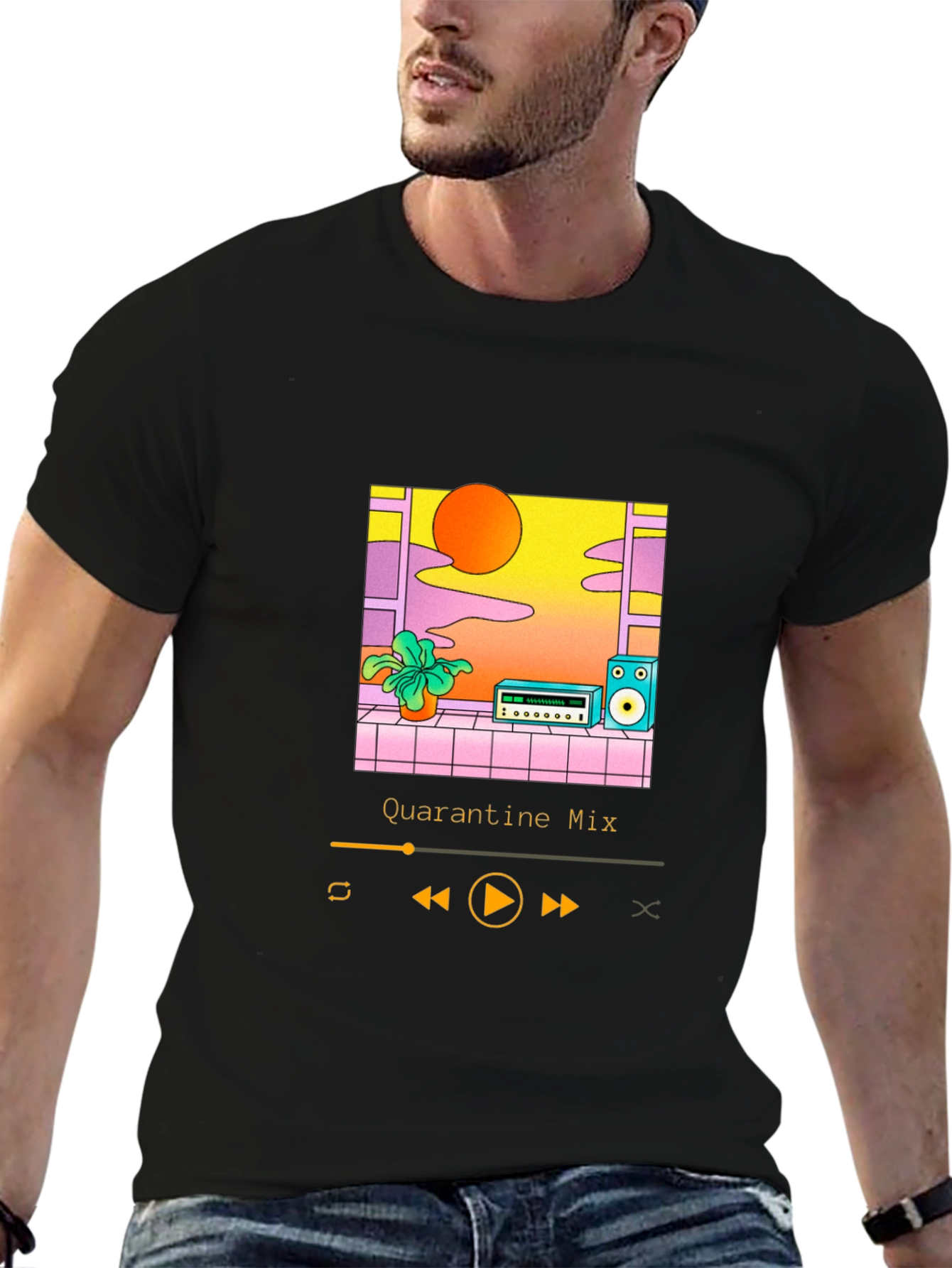 Quarantine Mix Black T-Shirt