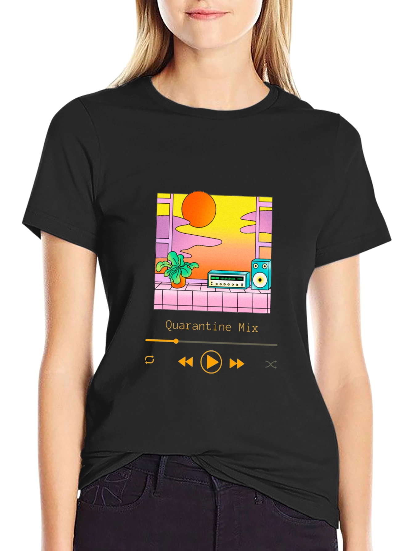 Quarantine Mix Black T-Shirt