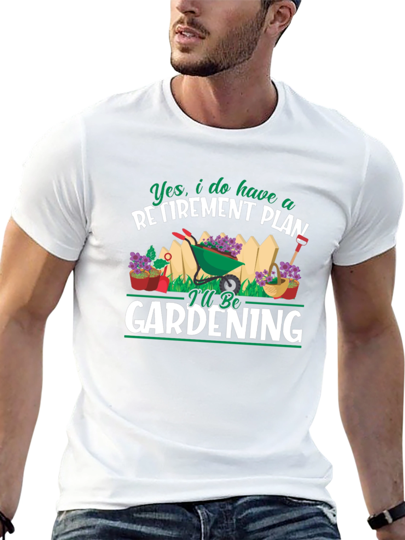 Gardening Retirement Plan Graphic T-Shirt