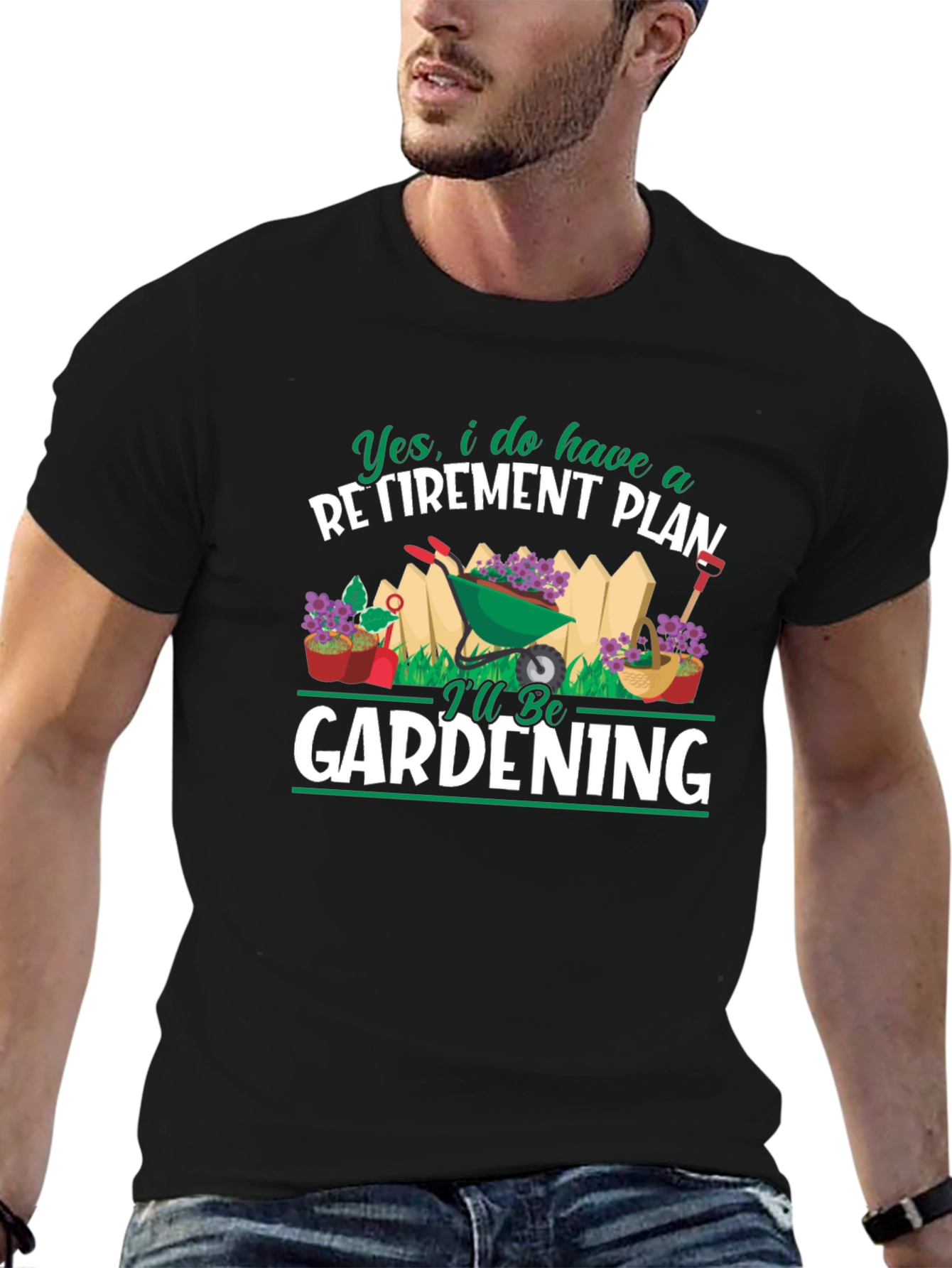Gardening Retirement Plan Graphic T-Shirt