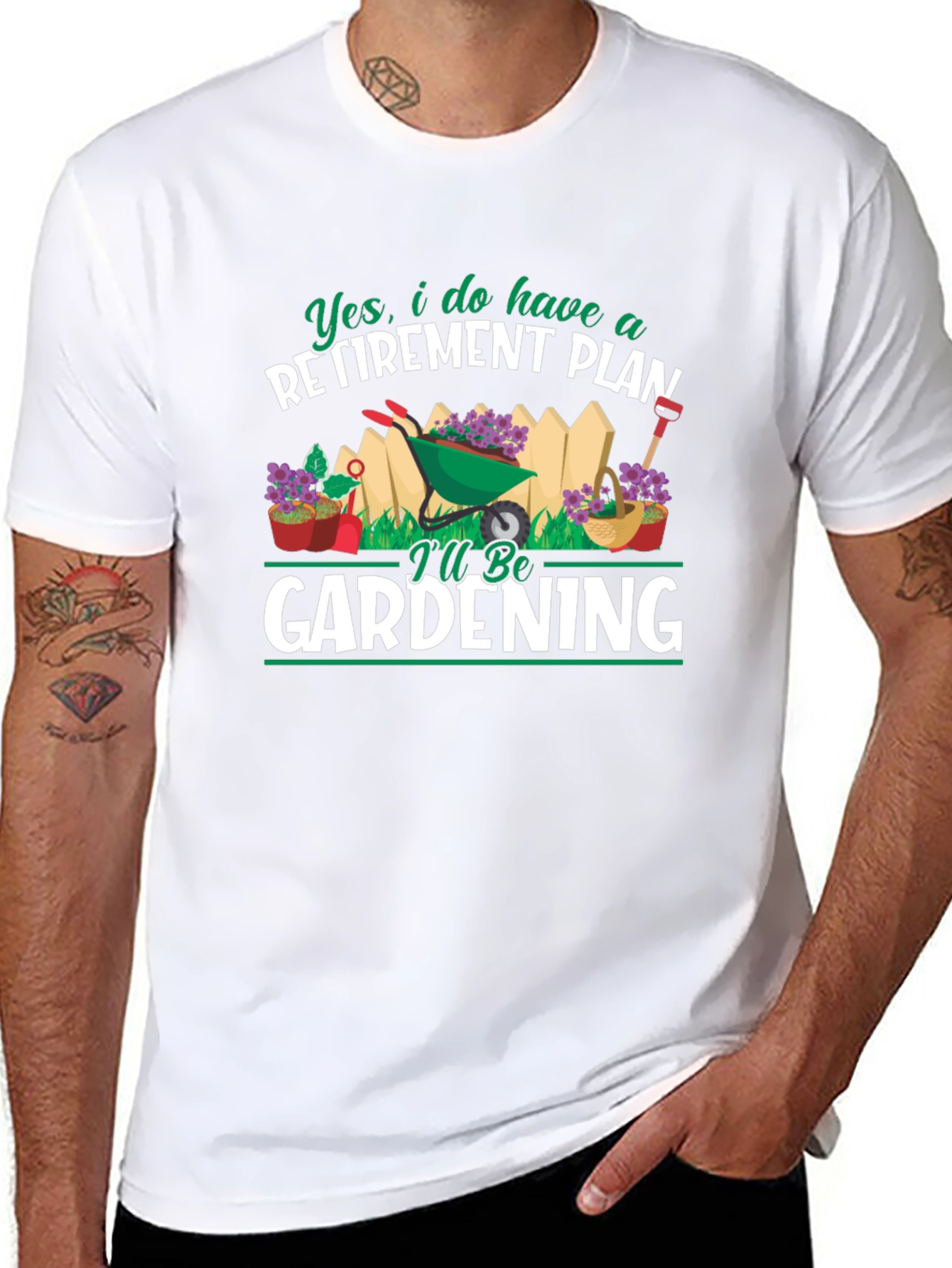 Gardening Retirement Plan Graphic T-Shirt