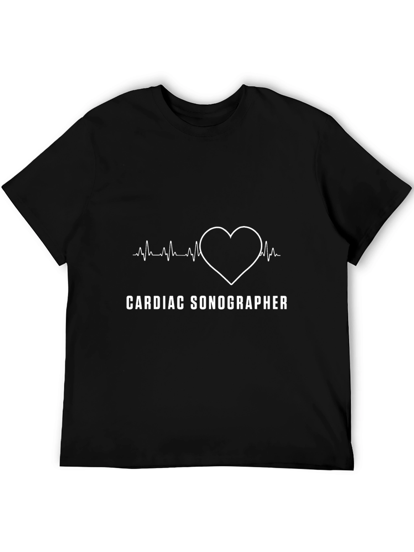Cardiac Sonographer T-Shirt - Heartbeat Design