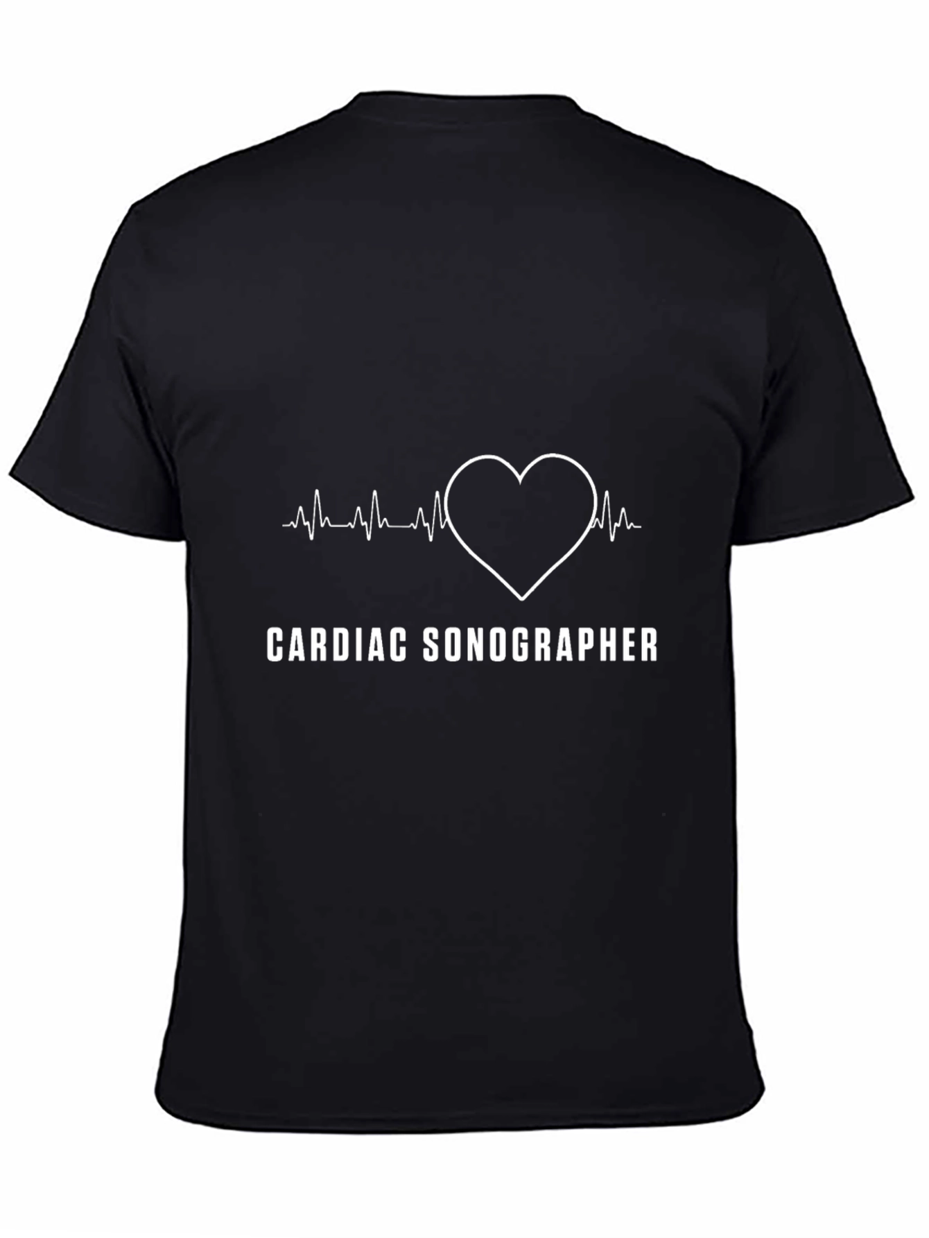 Cardiac Sonographer T-Shirt - Heartbeat Design