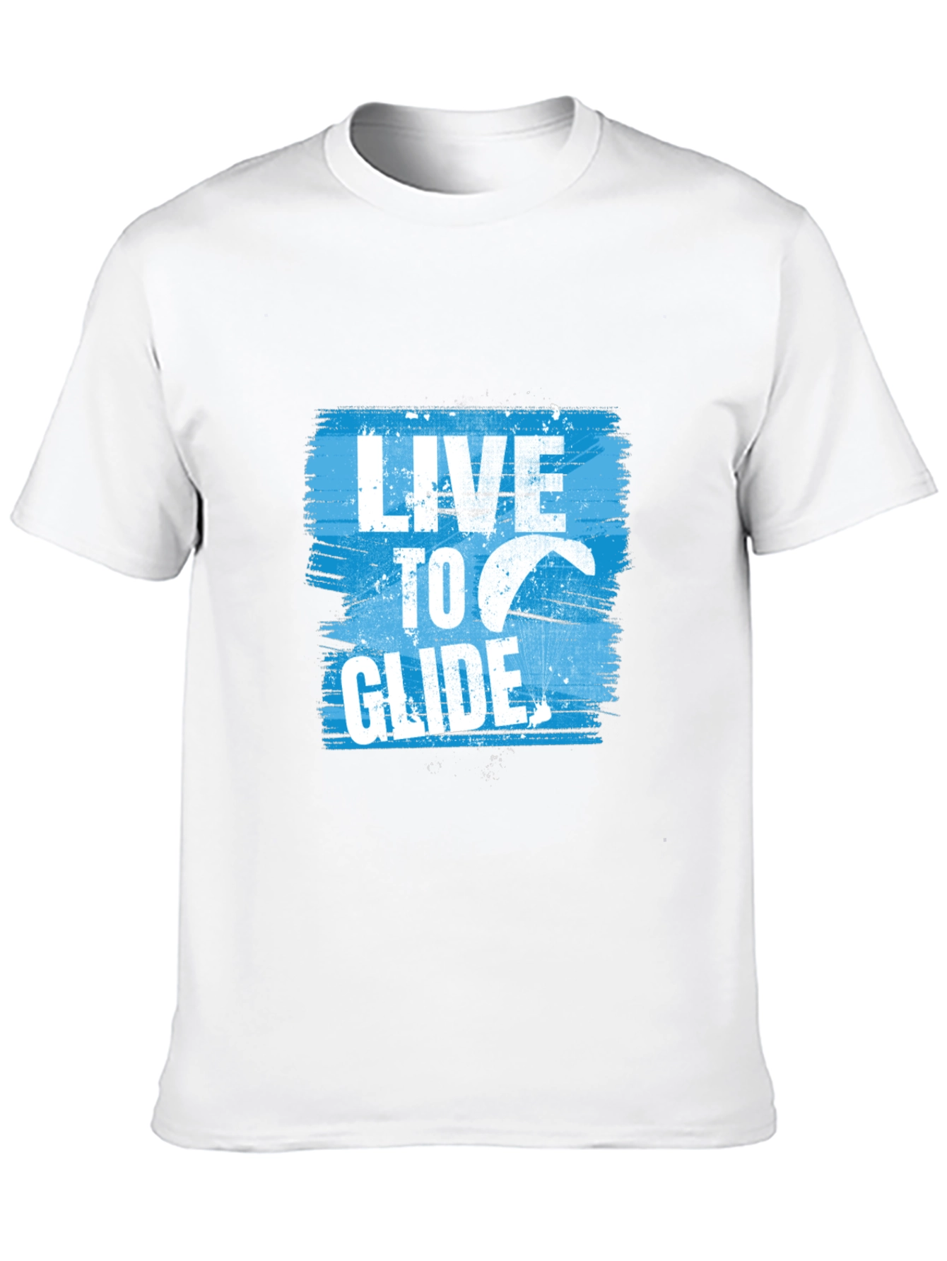 Live to Glide Black Graphic Tee - Kitesurfing Apparel