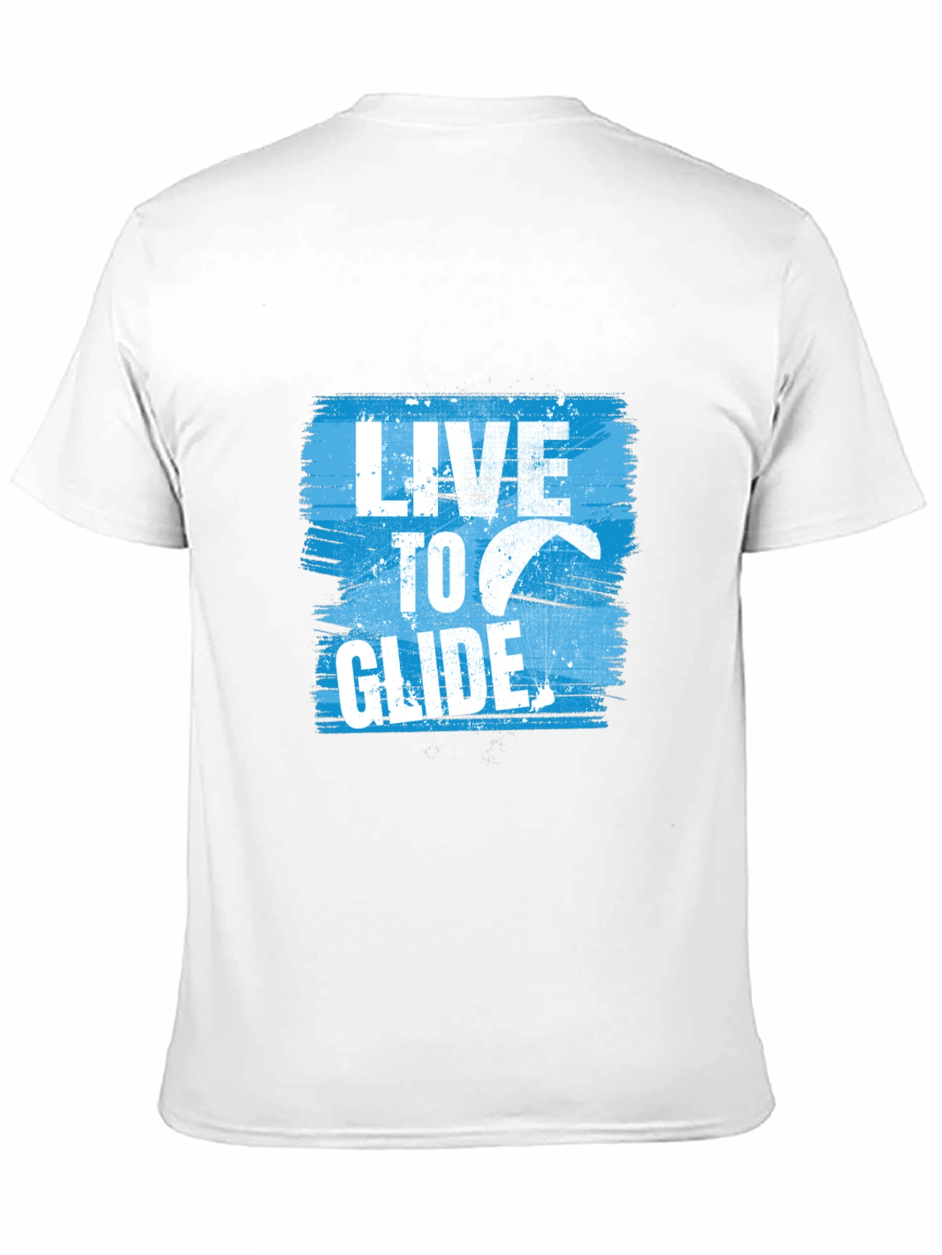Live to Glide Black Graphic Tee - Kitesurfing Apparel