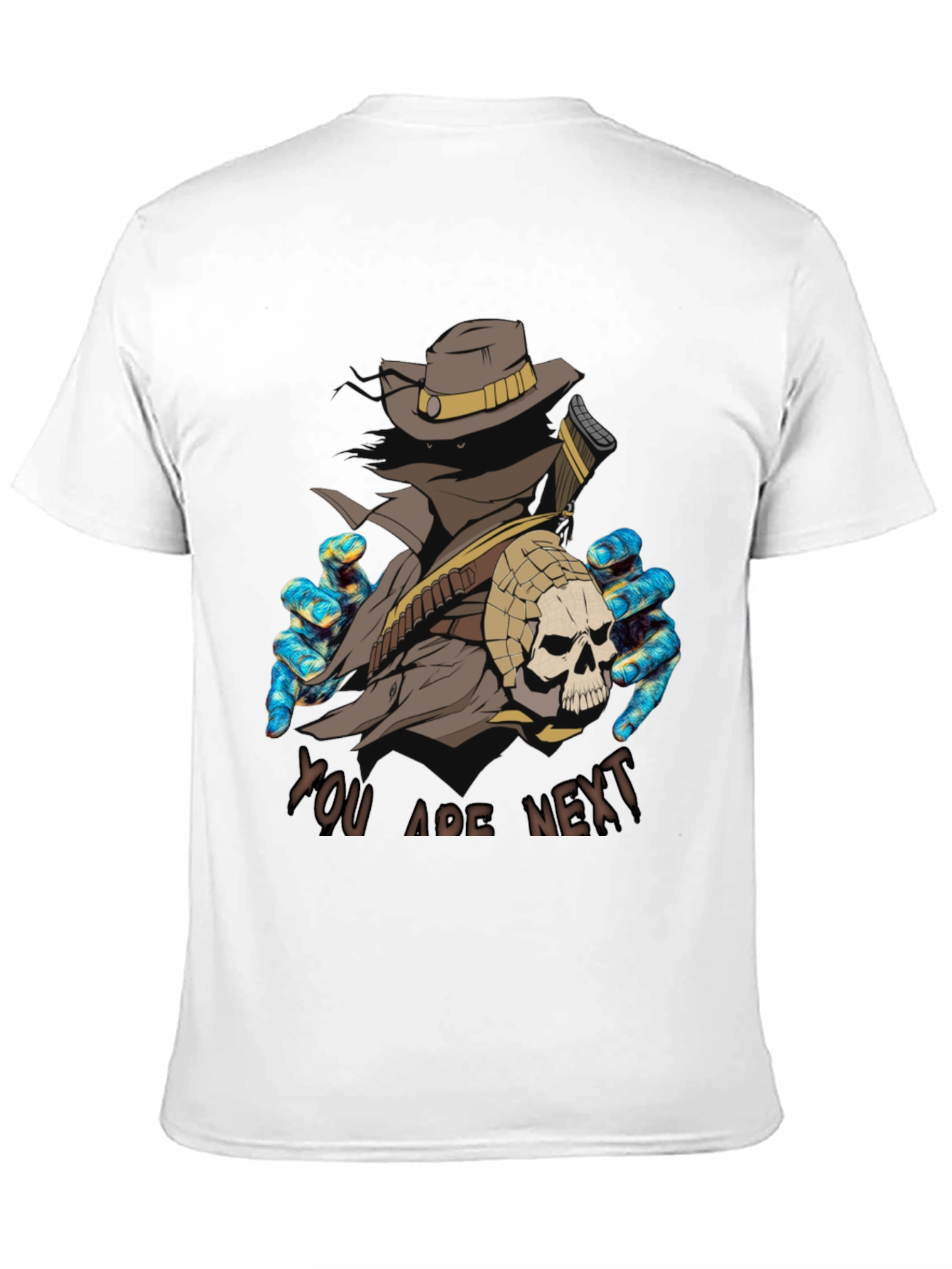 You Are Next Graphic Tee - Black Crewneck Shirt