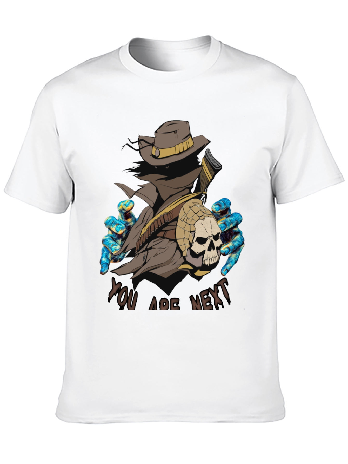 You Are Next Graphic Tee - Black Crewneck Shirt