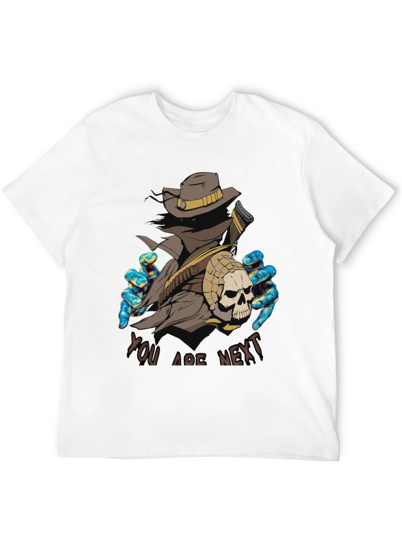 You Are Next Graphic Tee - Black Crewneck Shirt