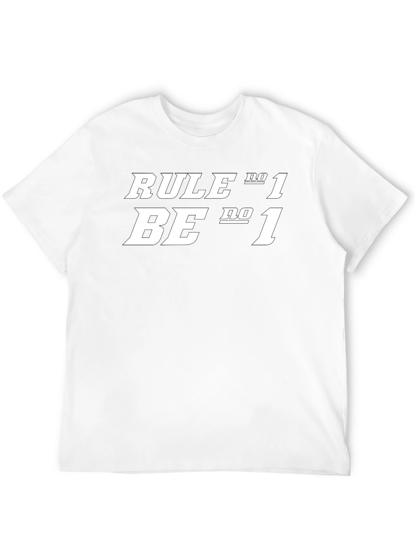 Rule No. 1 Be No. 1 Black Graphic Tee