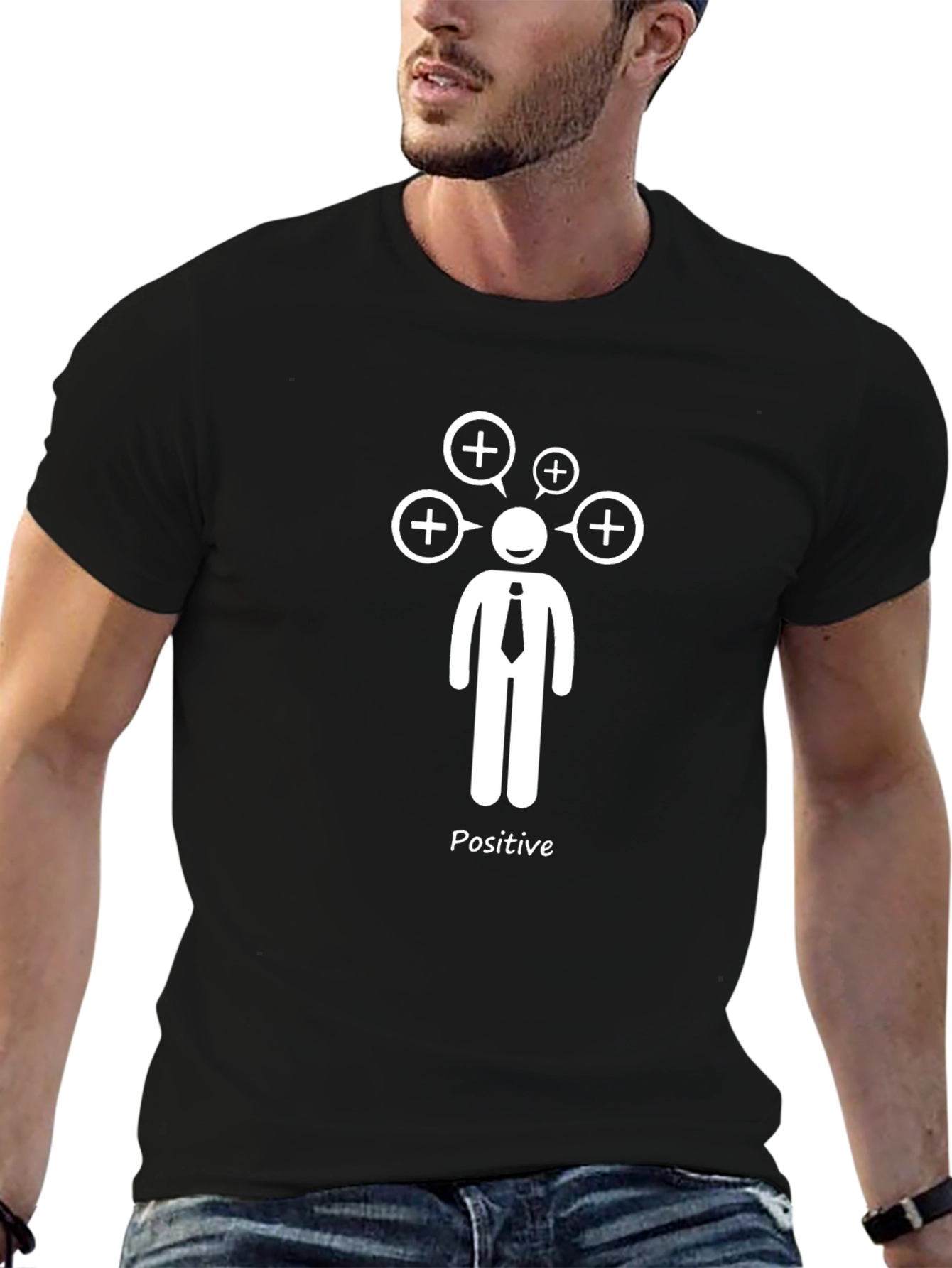Positive Thinker Graphic T-Shirt