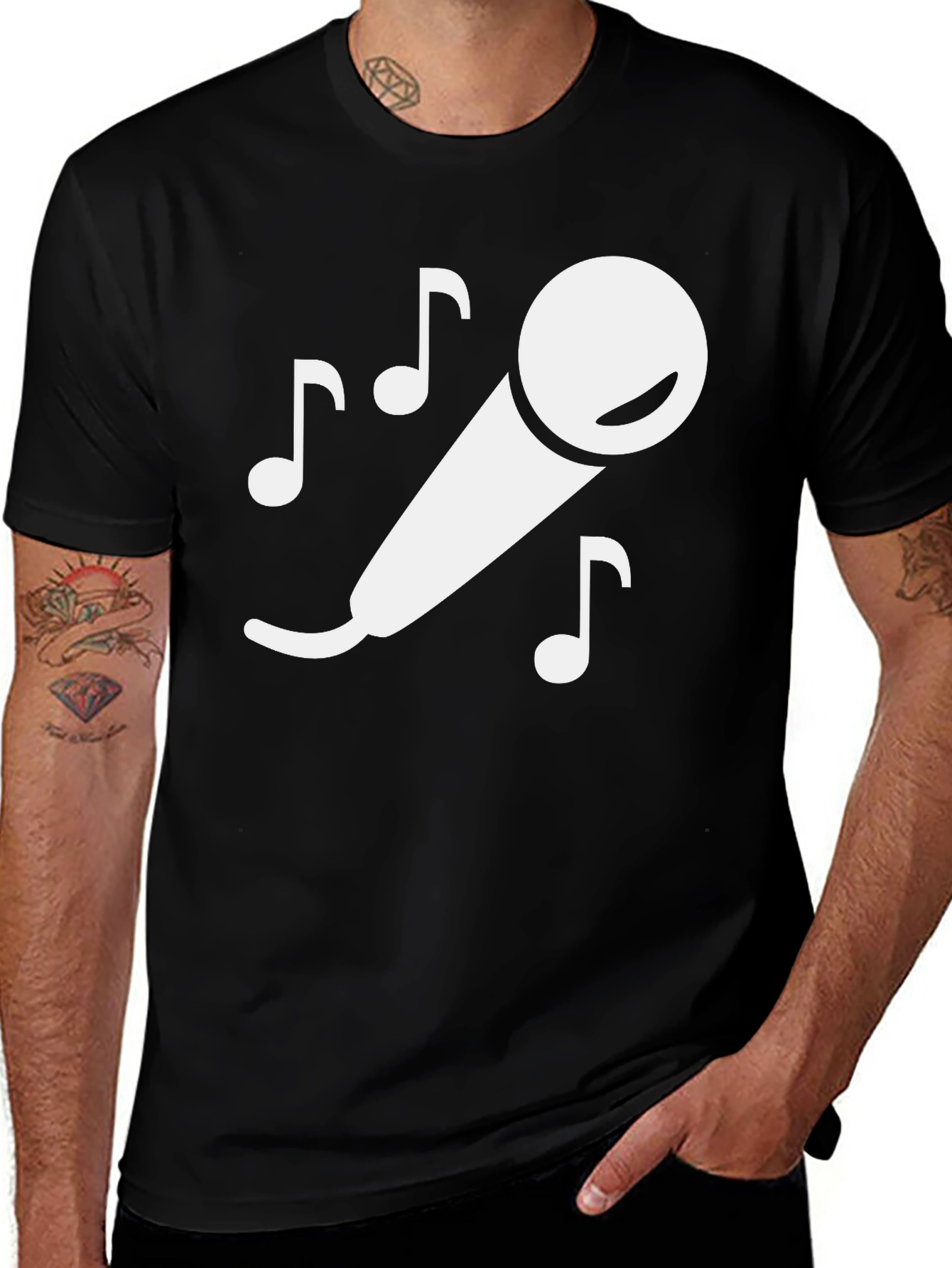 Karaoke Night T-Shirt - Music Microphone Graphic Tee